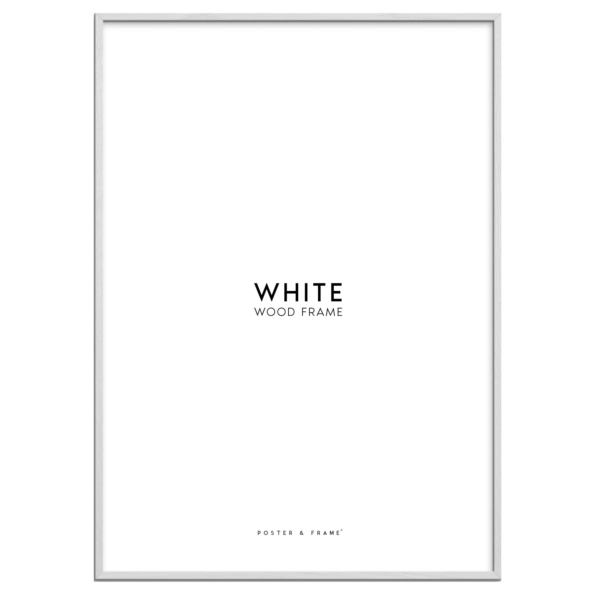 Cadre En Bois Blanc Acrylique - Image 2