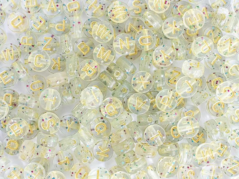 Pot Perles Lettres – Paillettes Or - Image 4