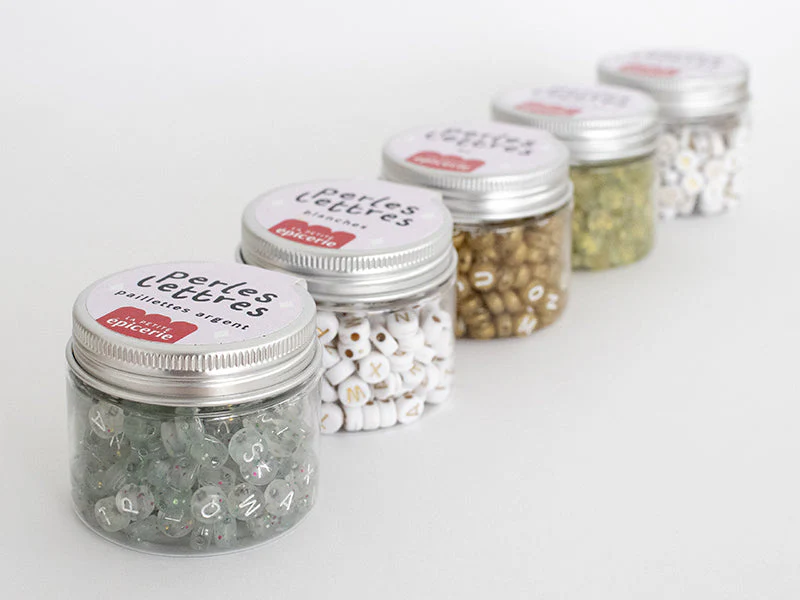 Pot Perles Lettres – Paillettes Or - Image 7