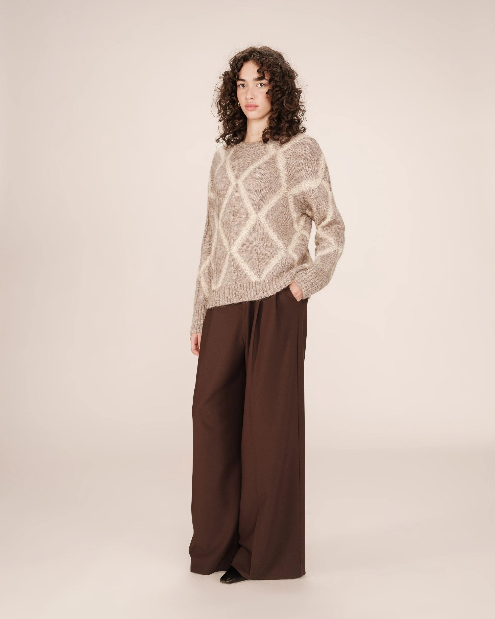 Pull À Motif Greige Salinger - Image 3