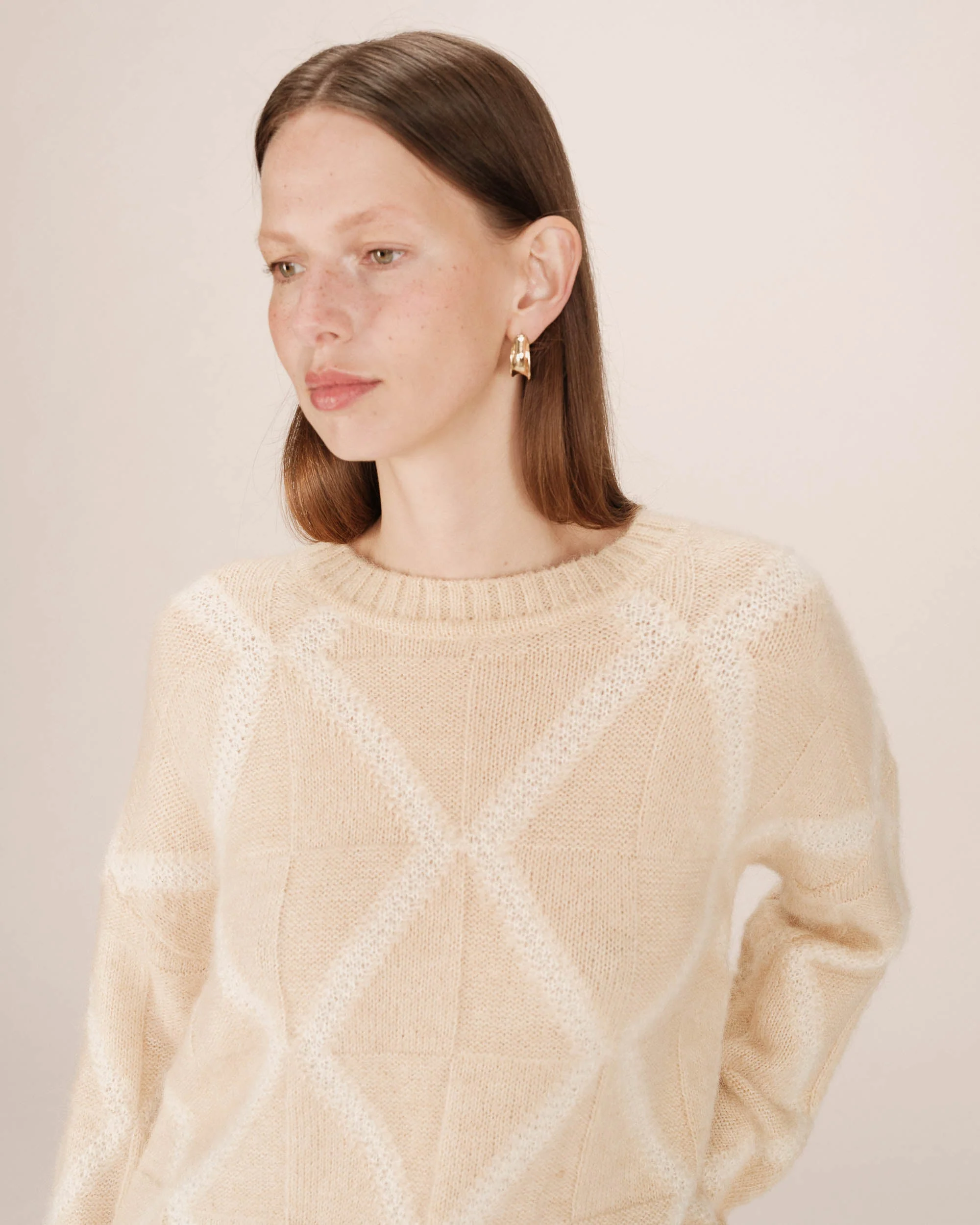 Pull À Motif Vanille Salinger - Image 4