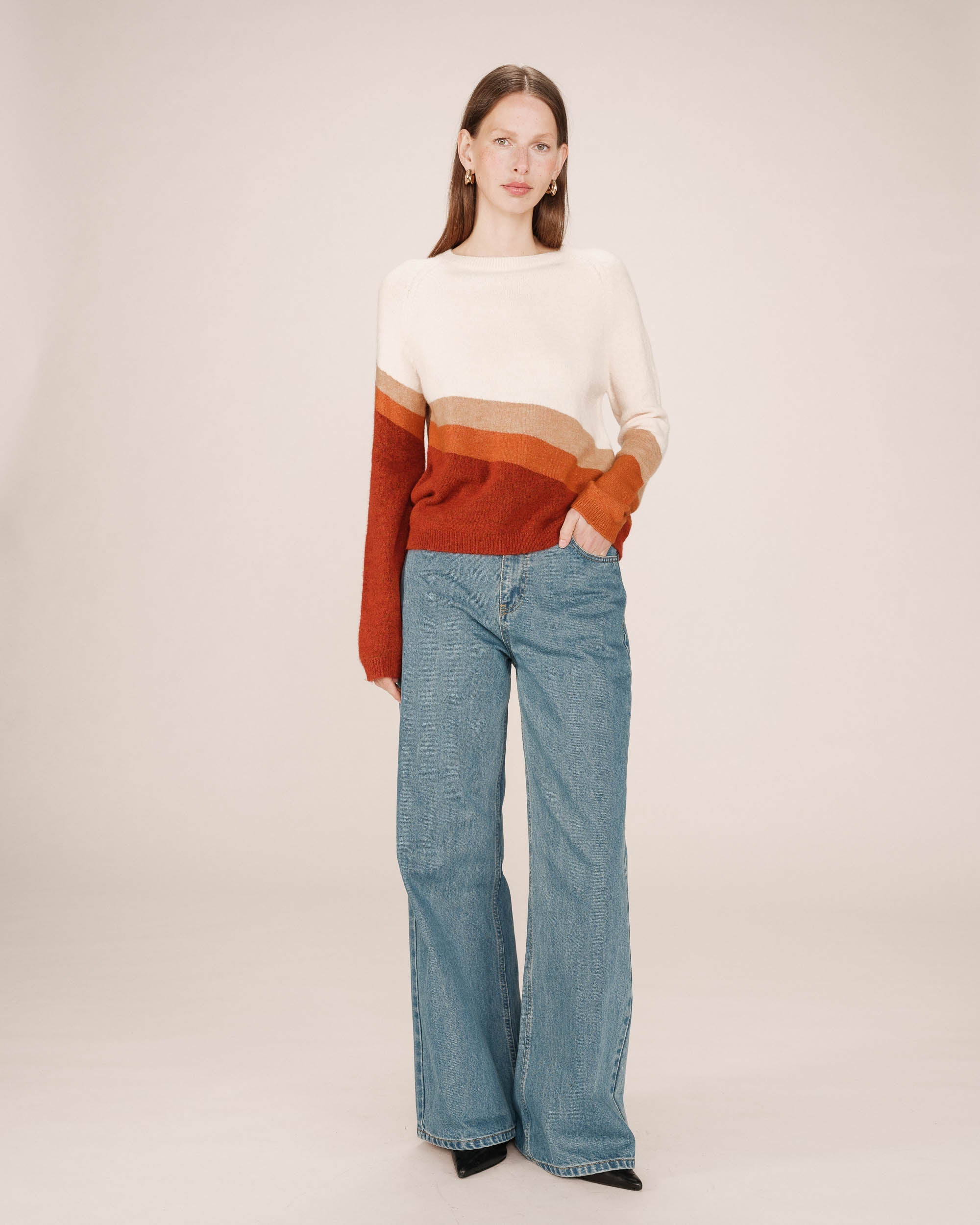 Pull À Motifs Vanille Sarandon - Image 3