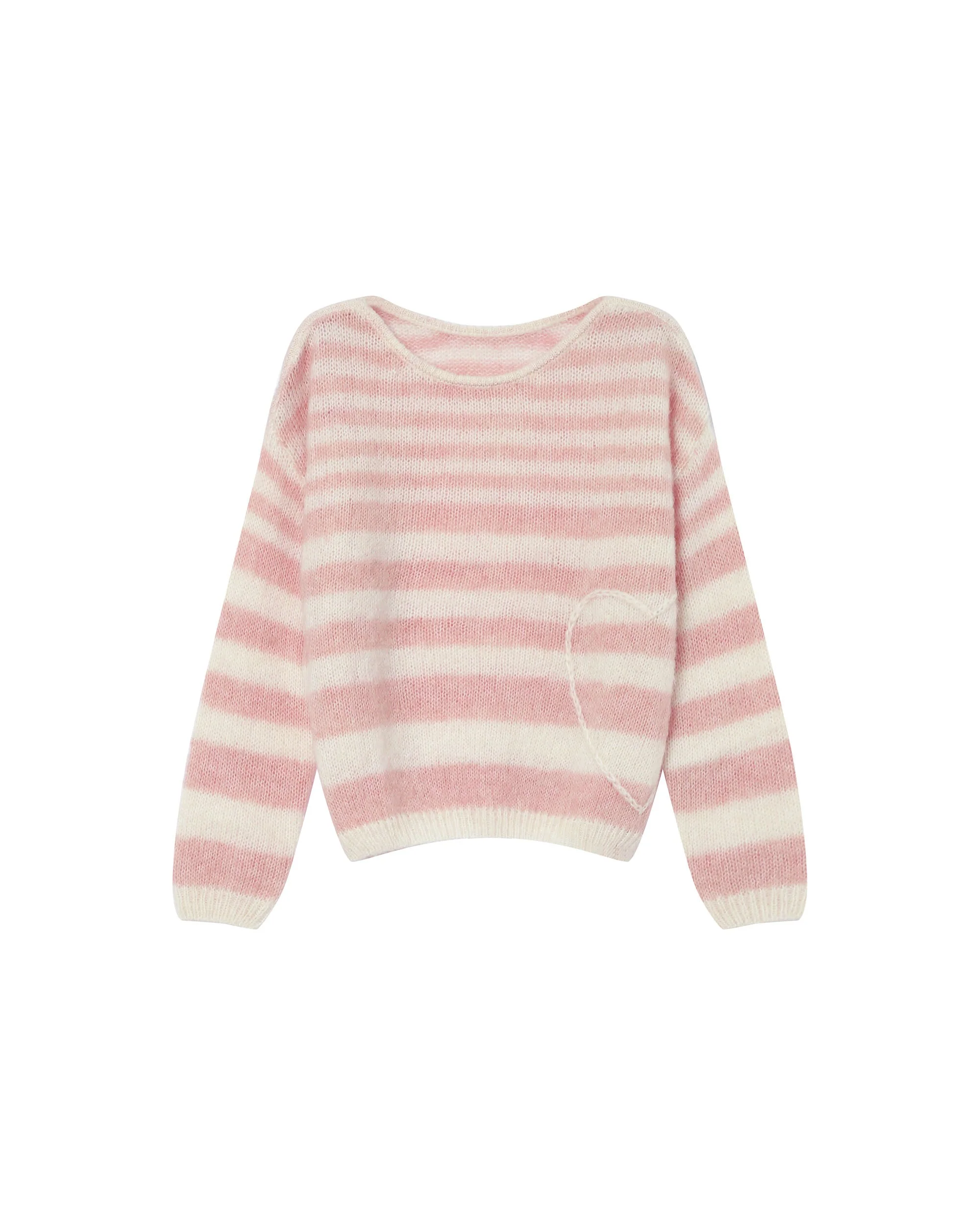 Pull A Rayures Cristal Rose Sand - Image 6