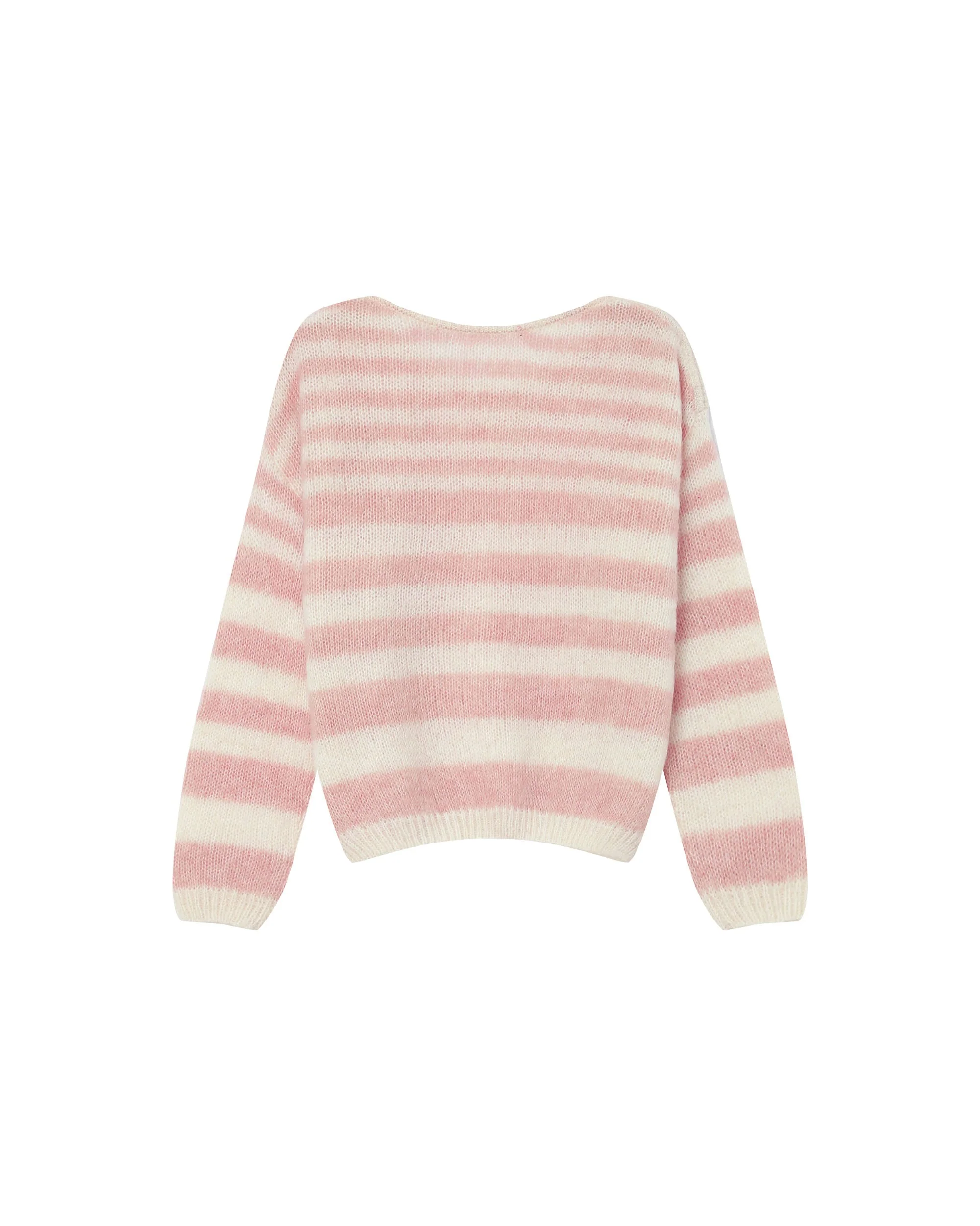 Pull A Rayures Cristal Rose Sand - Image 7