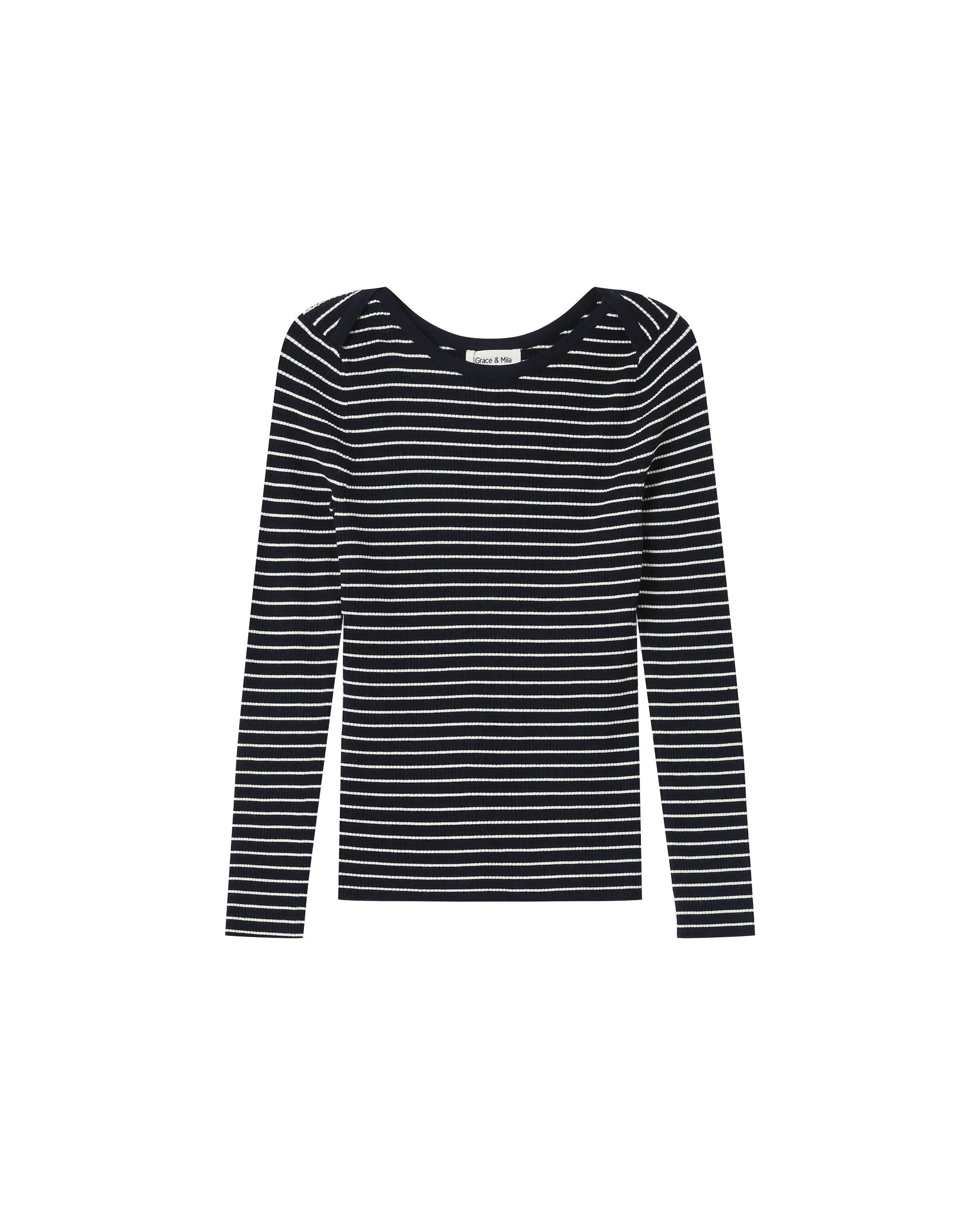 Pull A Rayures Marinières Marine Samedi - Image 6