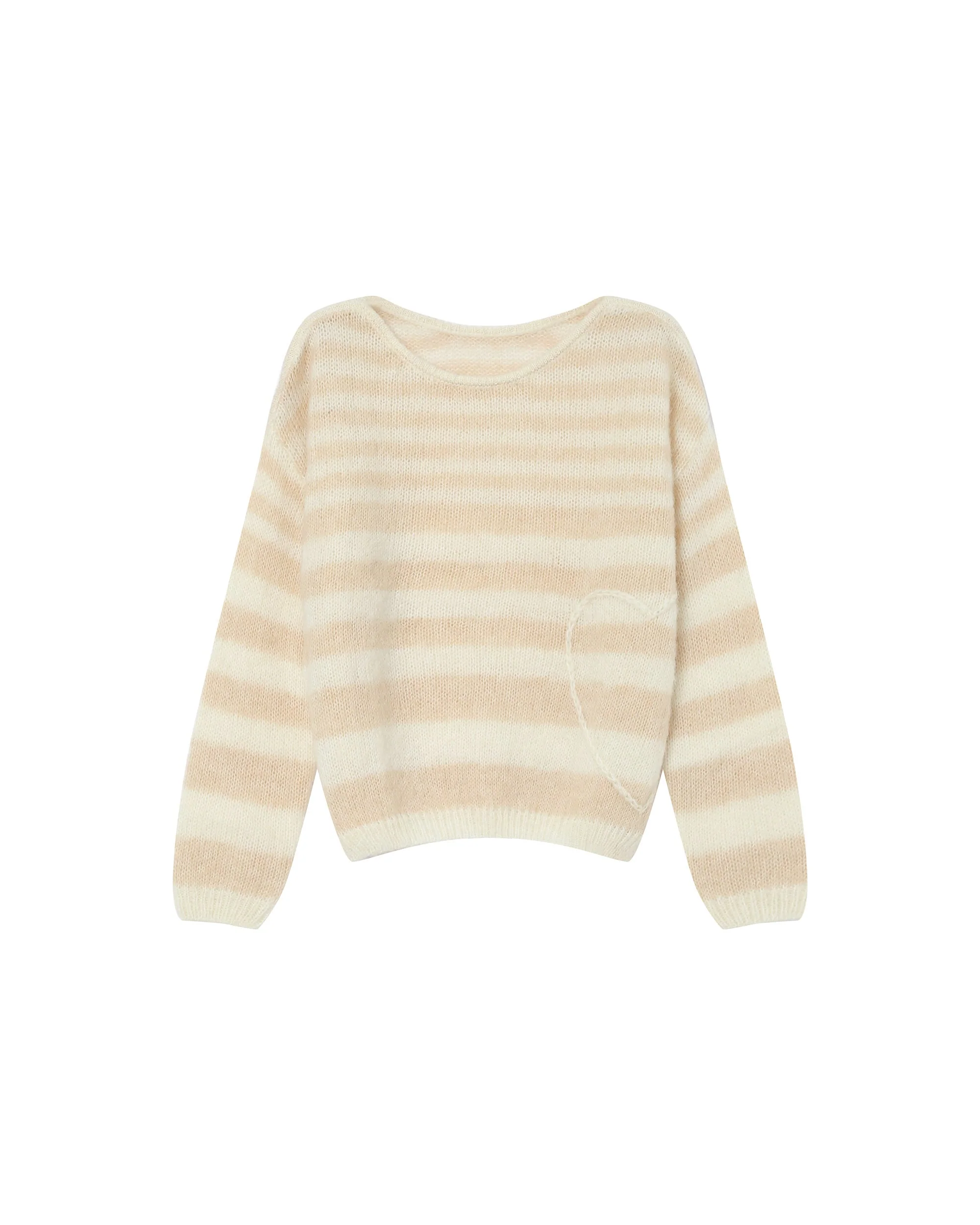 Pull A Rayures Vanille Sand - Image 6