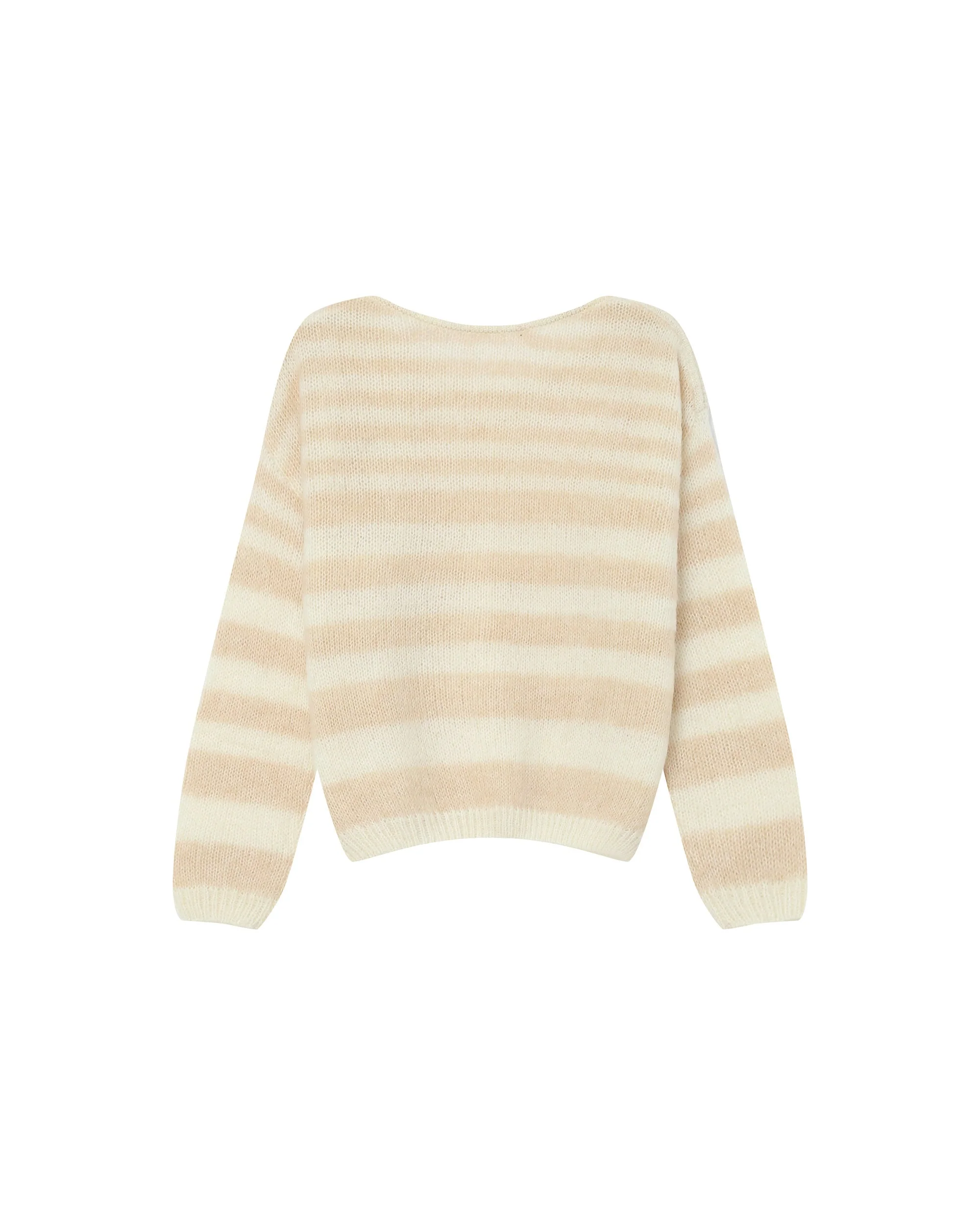 Pull A Rayures Vanille Sand - Image 7