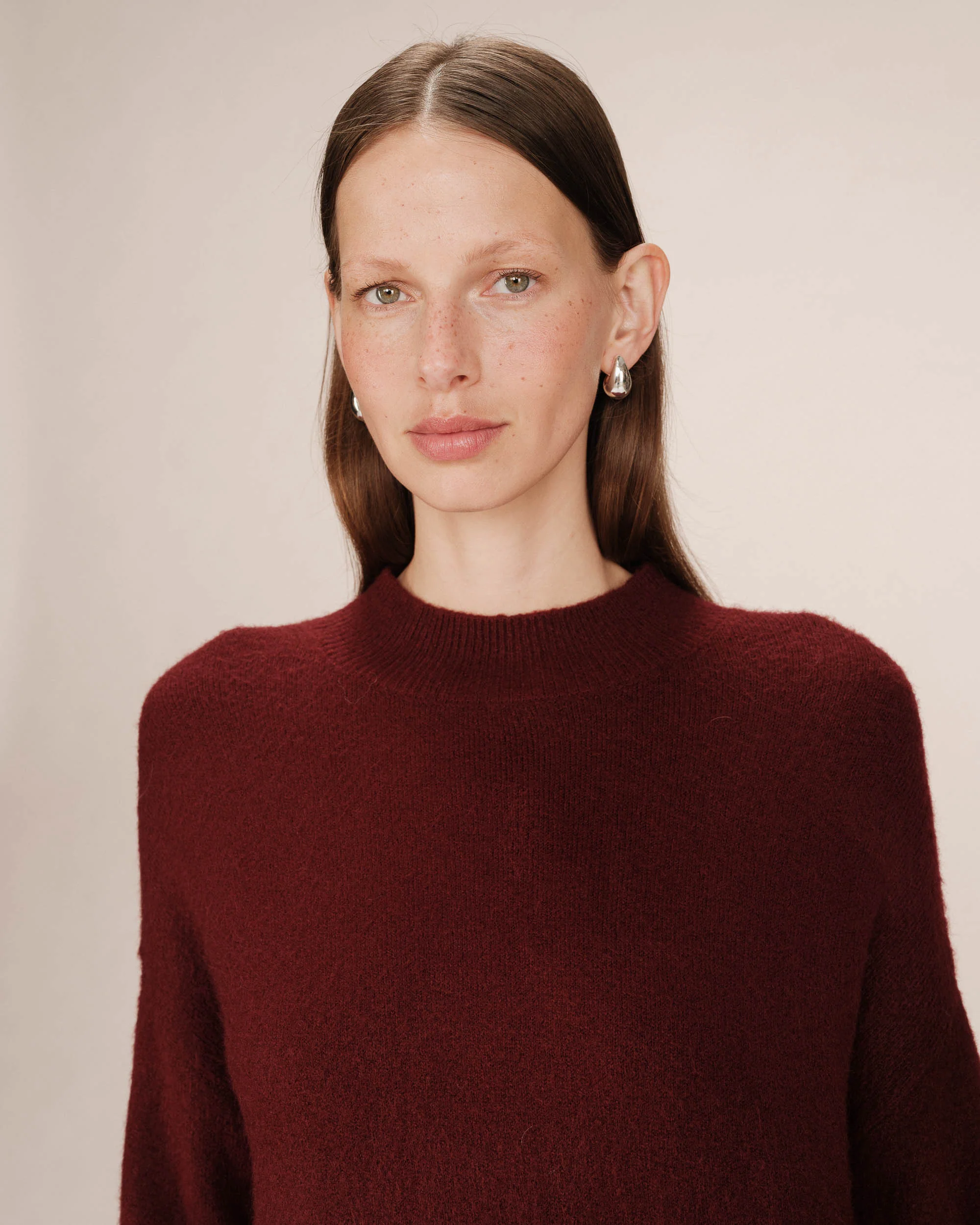 Pull Col Montant Bordeaux Salty - Image 2