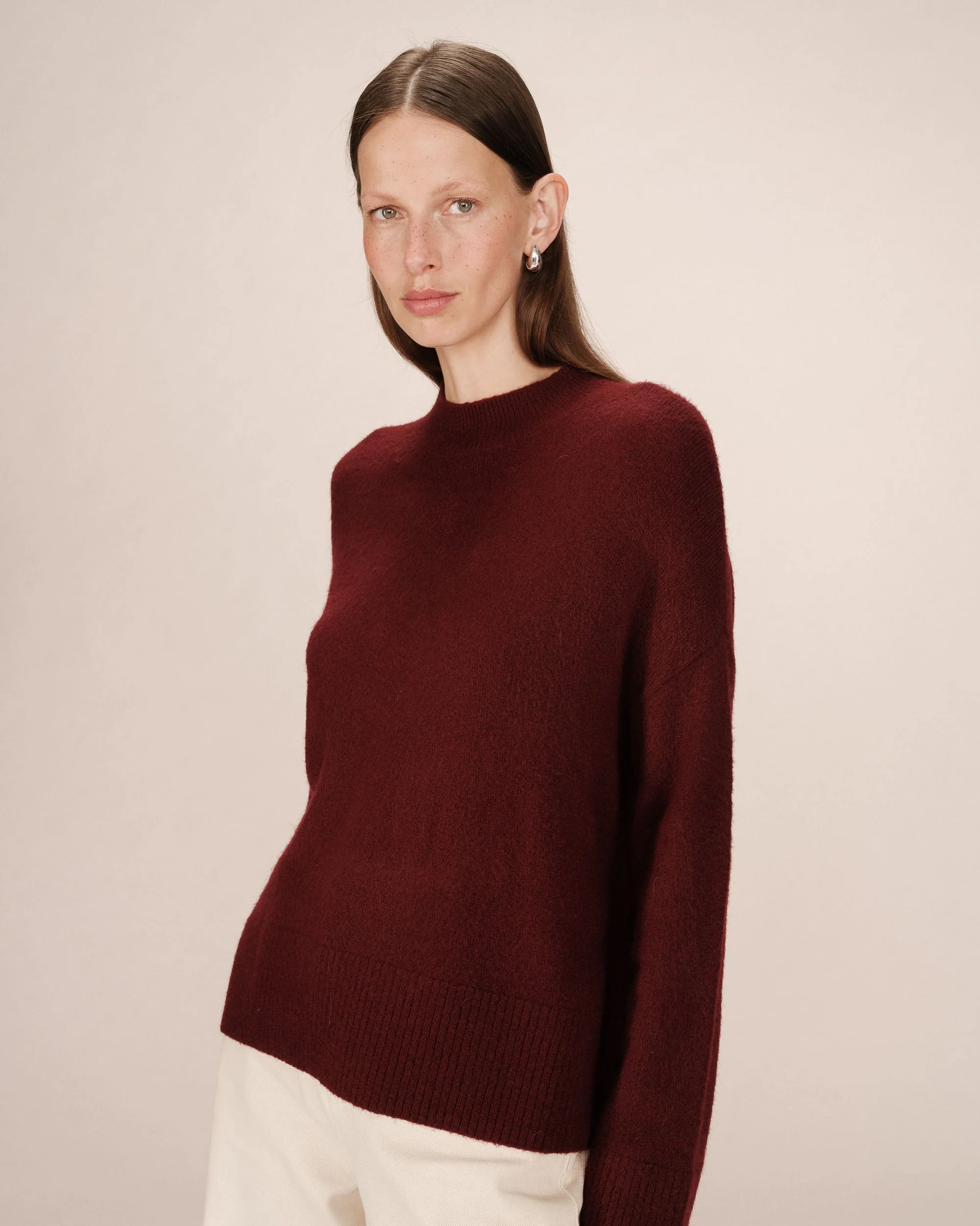 Pull Col Montant Bordeaux Salty - Image 4