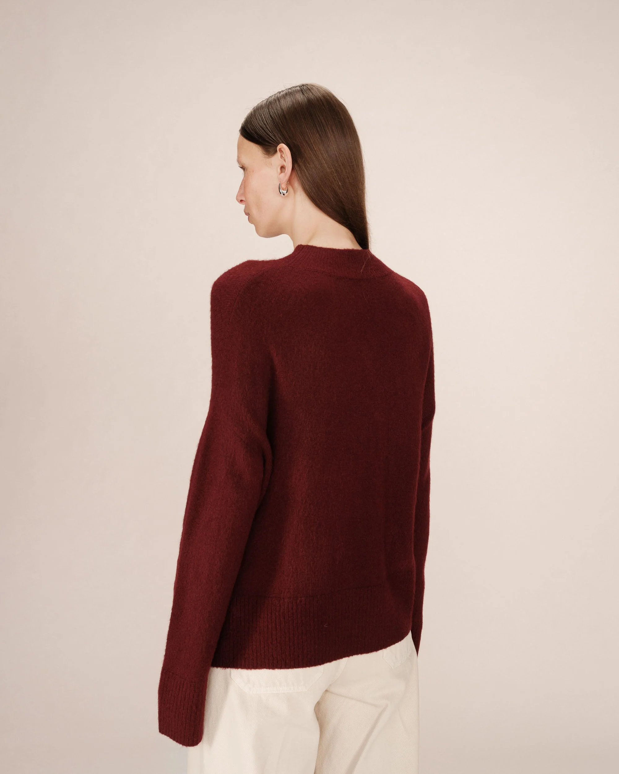 Pull Col Montant Bordeaux Salty - Image 5