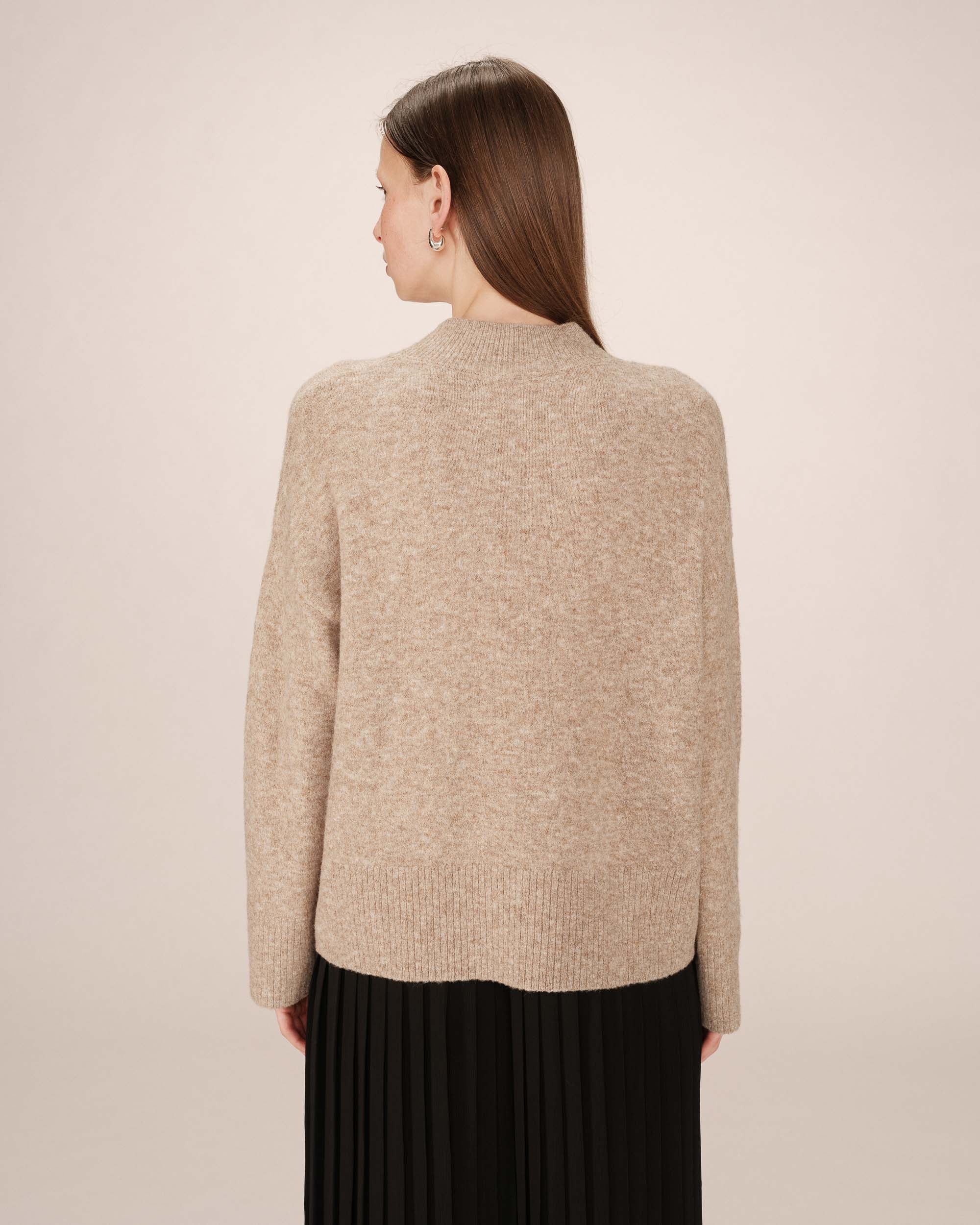 Pull Col Montant Greige Salty - Image 5