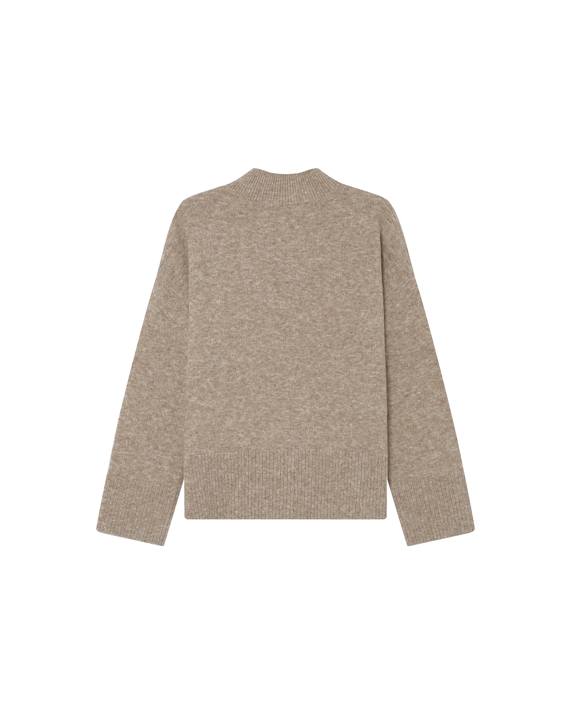 Pull Col Montant Greige Salty - Image 7