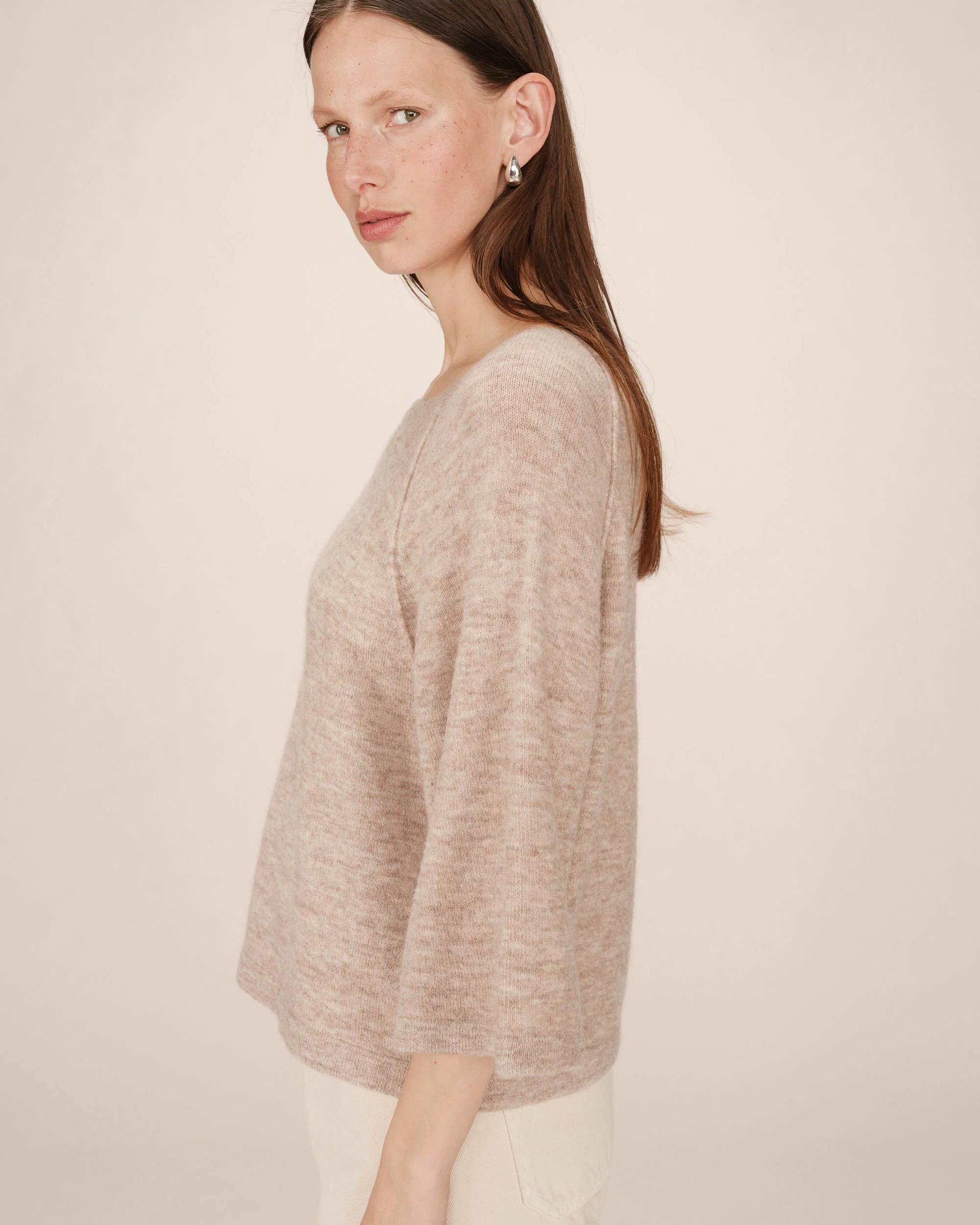 Pull Beige Rose Sam - Image 4