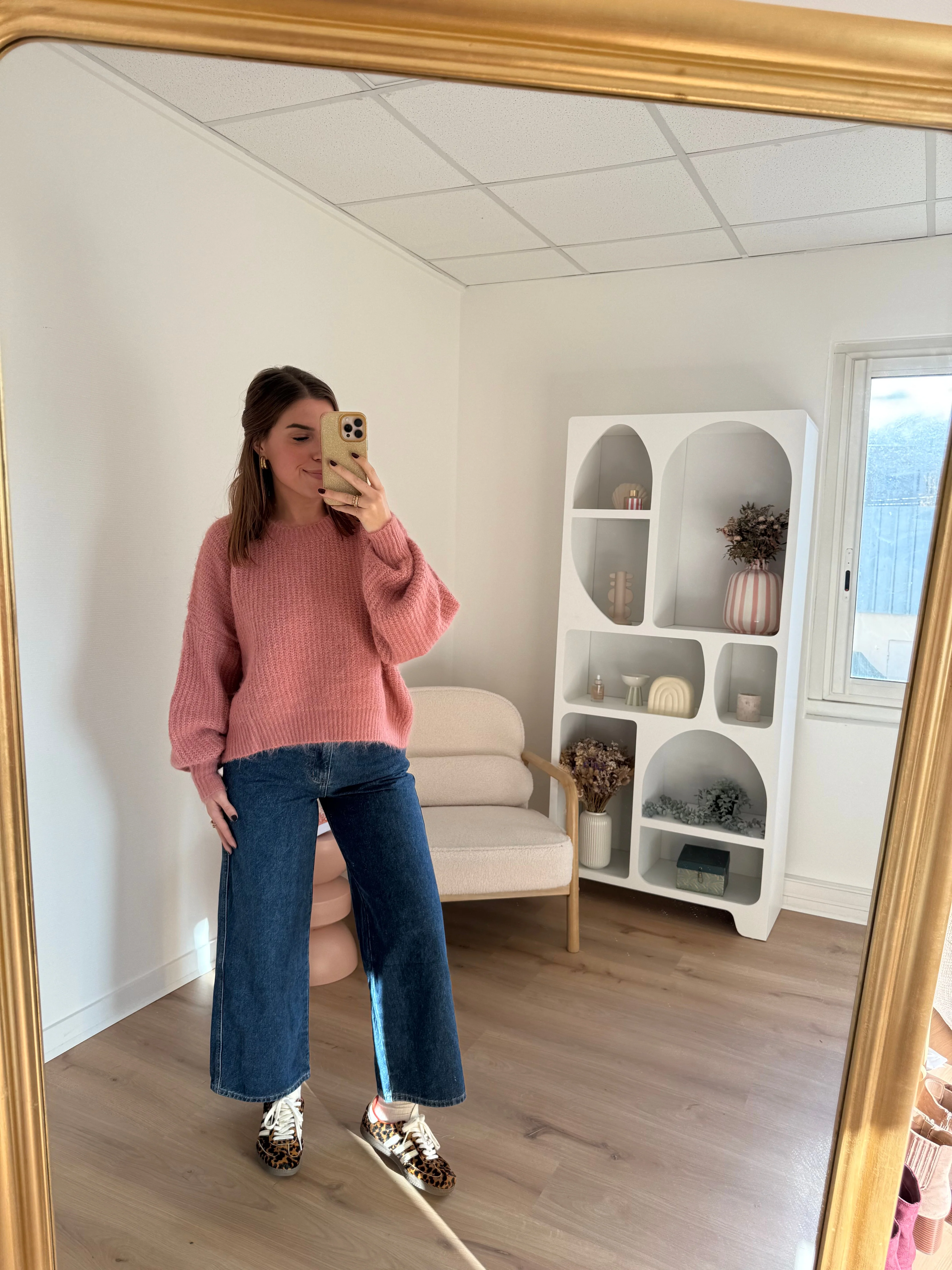 Pull En Maille Jade Vieux Rose - Image 13