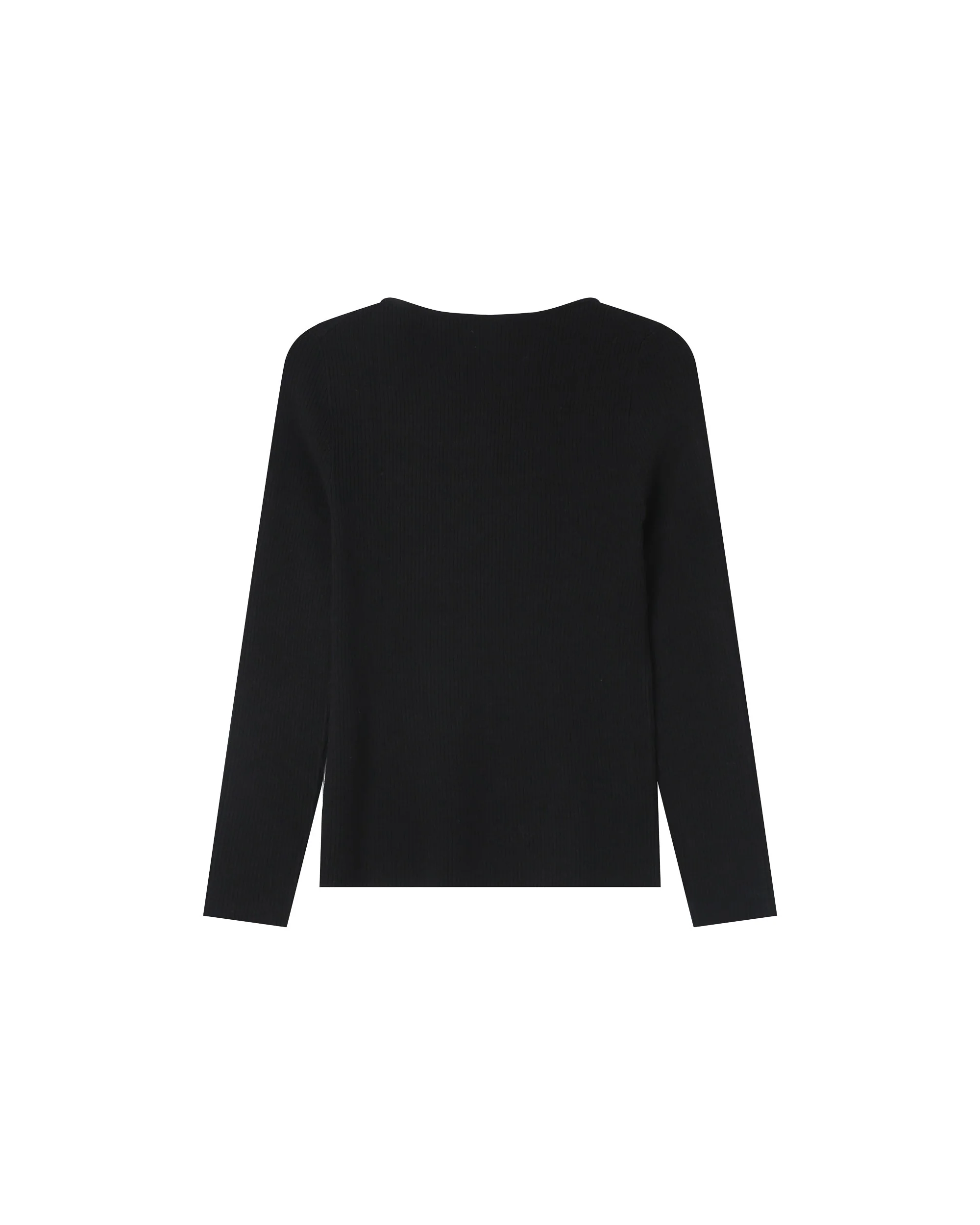 Pull Encolure Fendue Noir Salem - Image 6