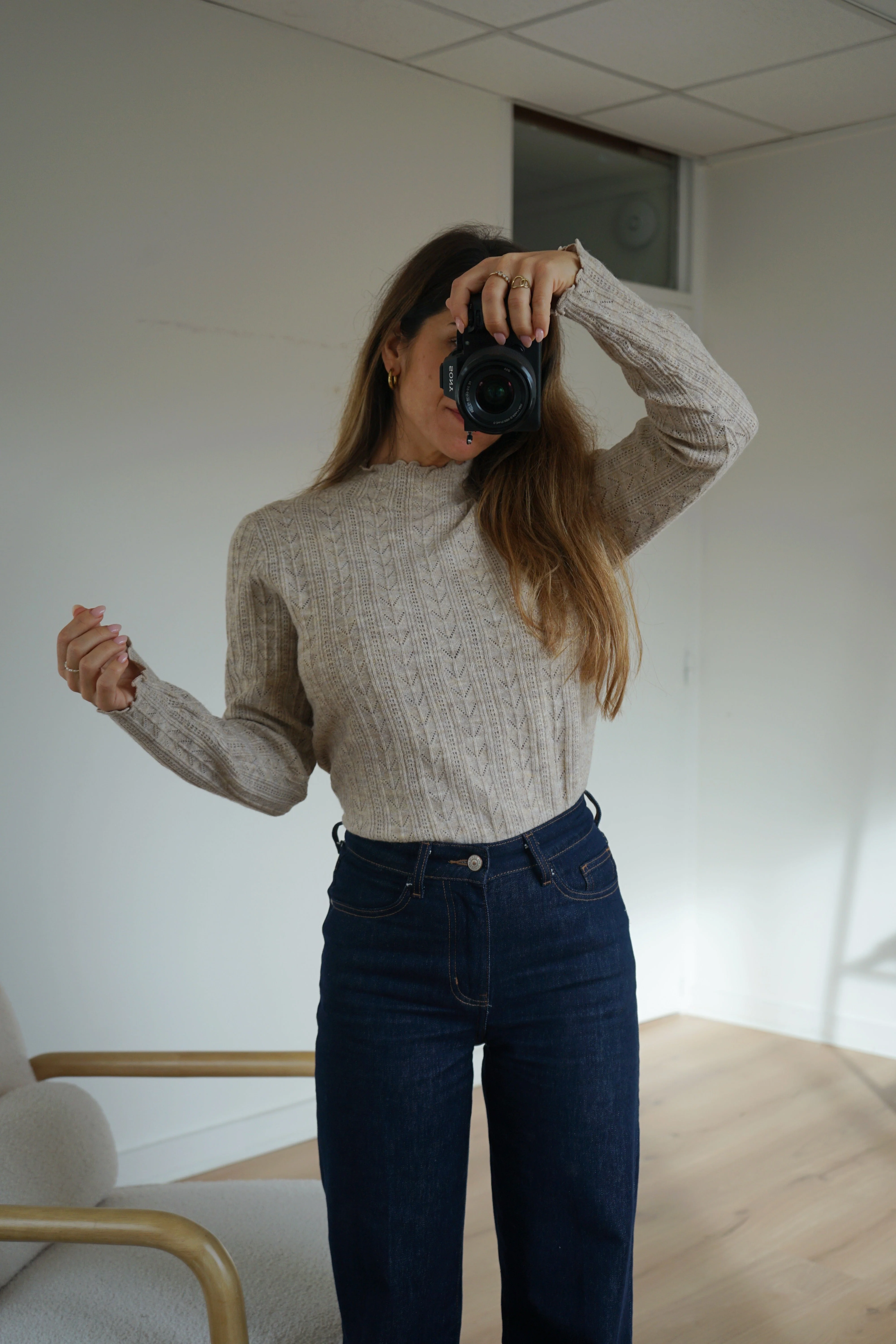 Pull Fin Clara Taupe - Image 3