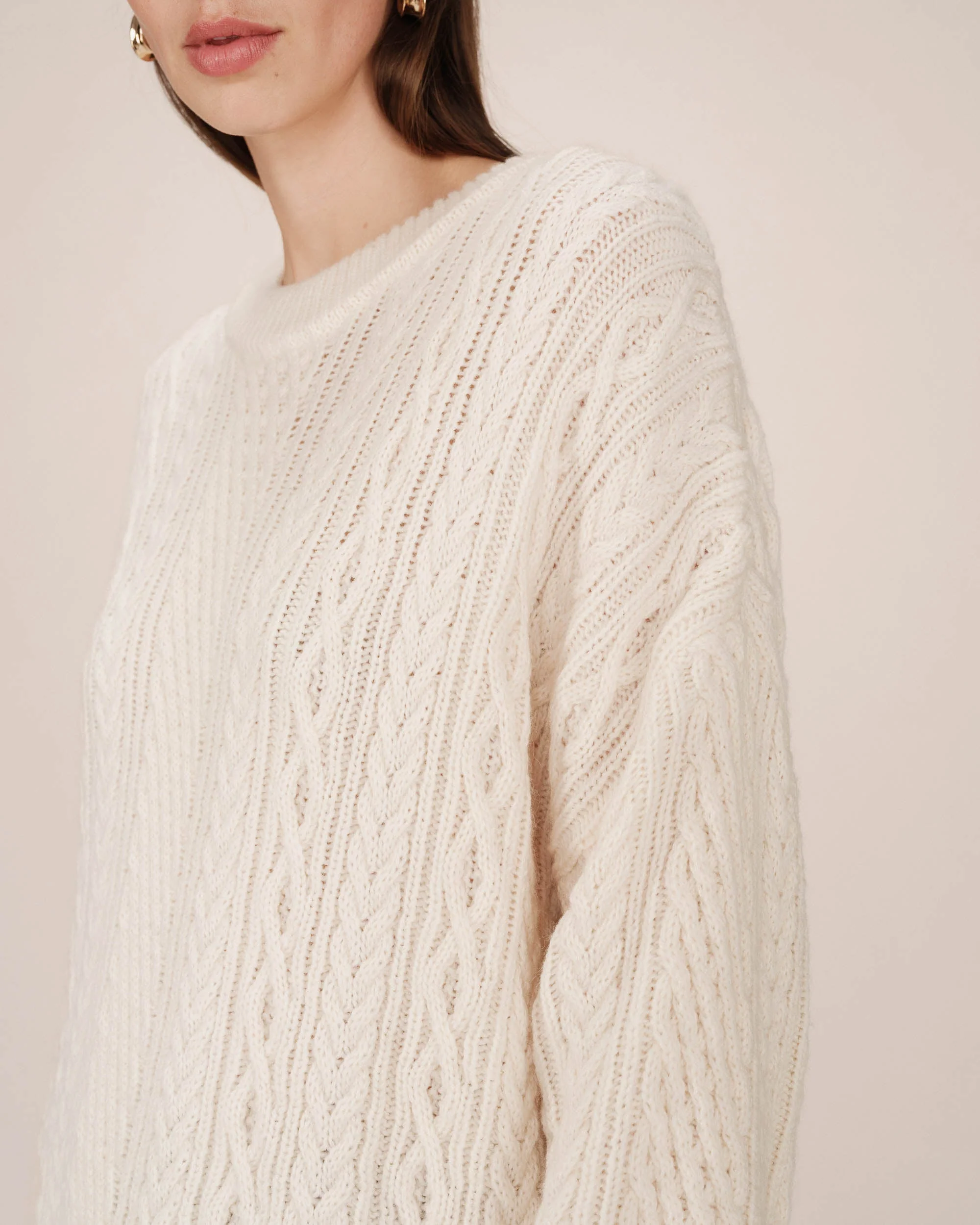 Pull Oversize Ecru Saverio - Image 2