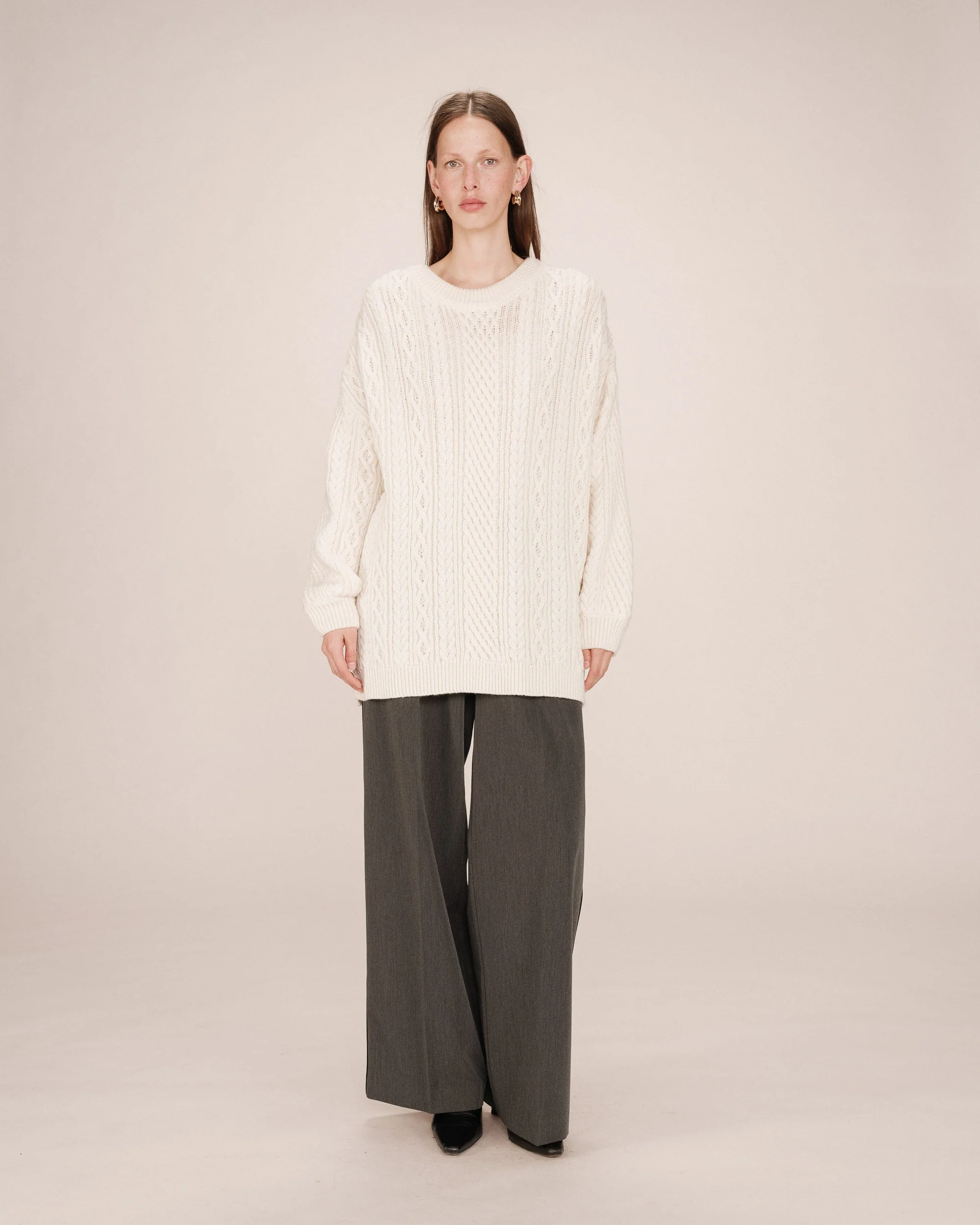 Pull Oversize Ecru Saverio - Image 3