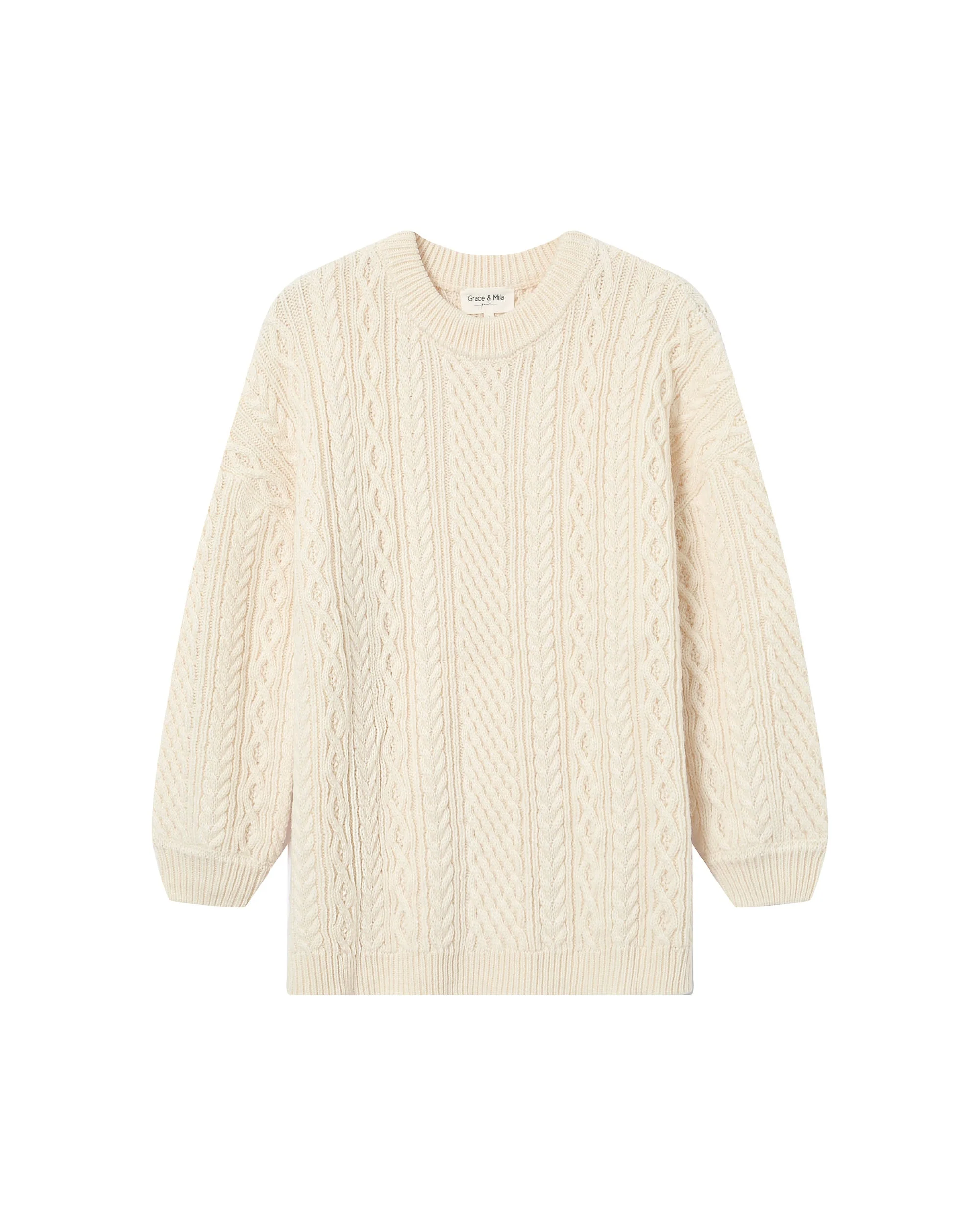 Pull Oversize Ecru Saverio - Image 6