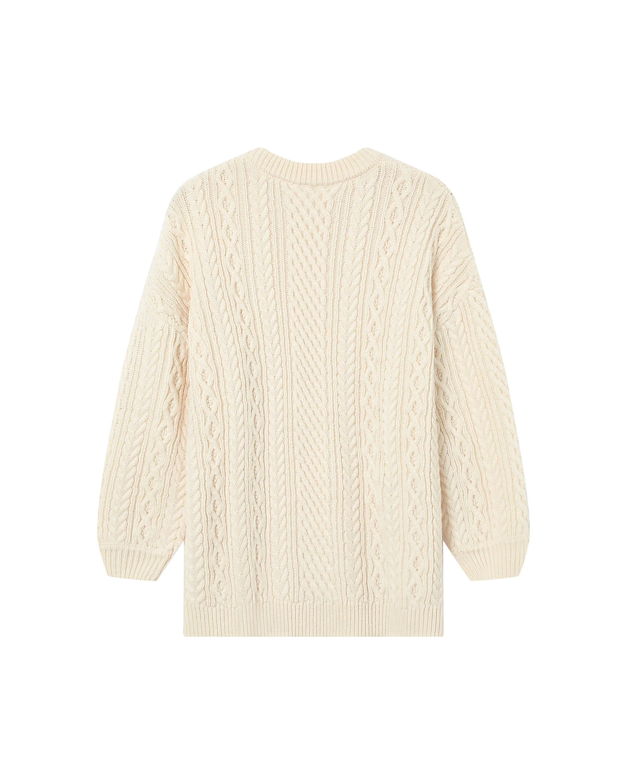 Pull Oversize Ecru Saverio - Image 7