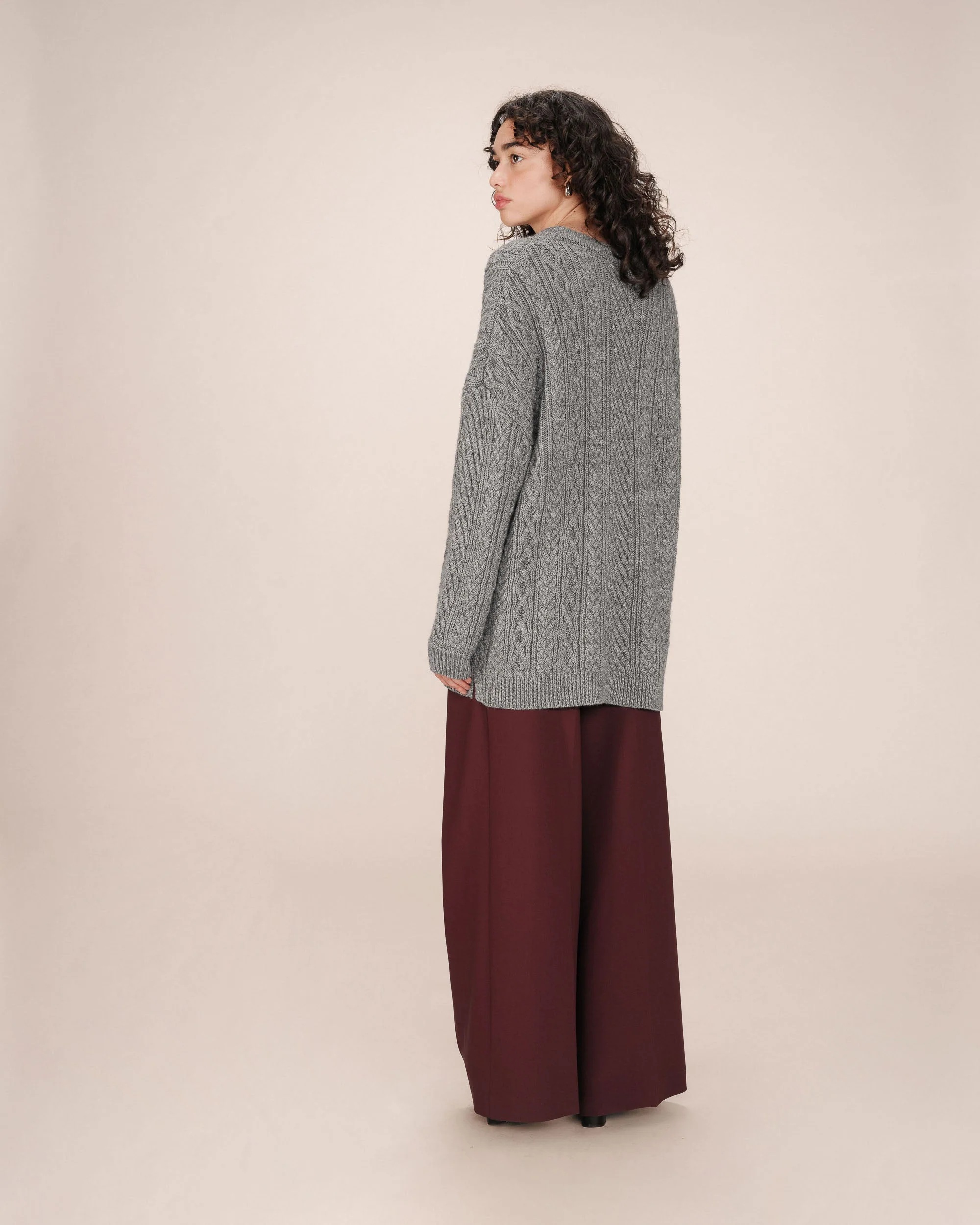 Pull Oversize Gris Saverio - Image 5