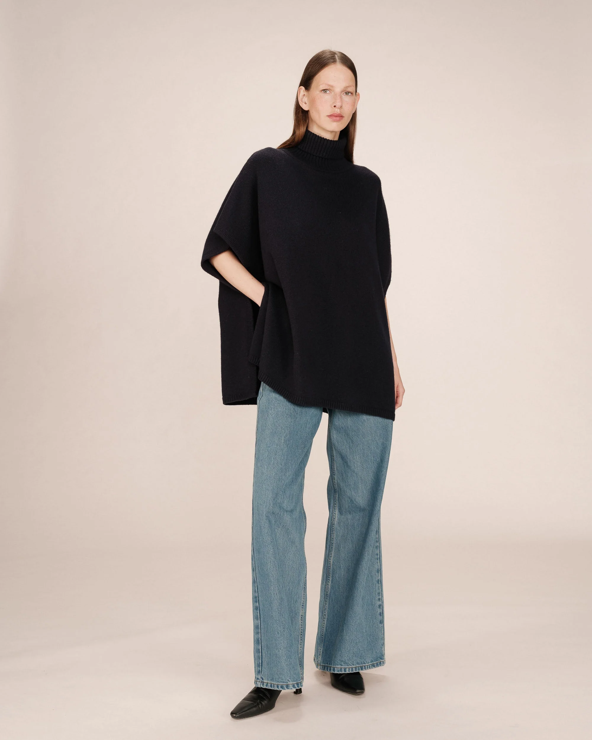 Pull Poncho Marine Saison - Image 3
