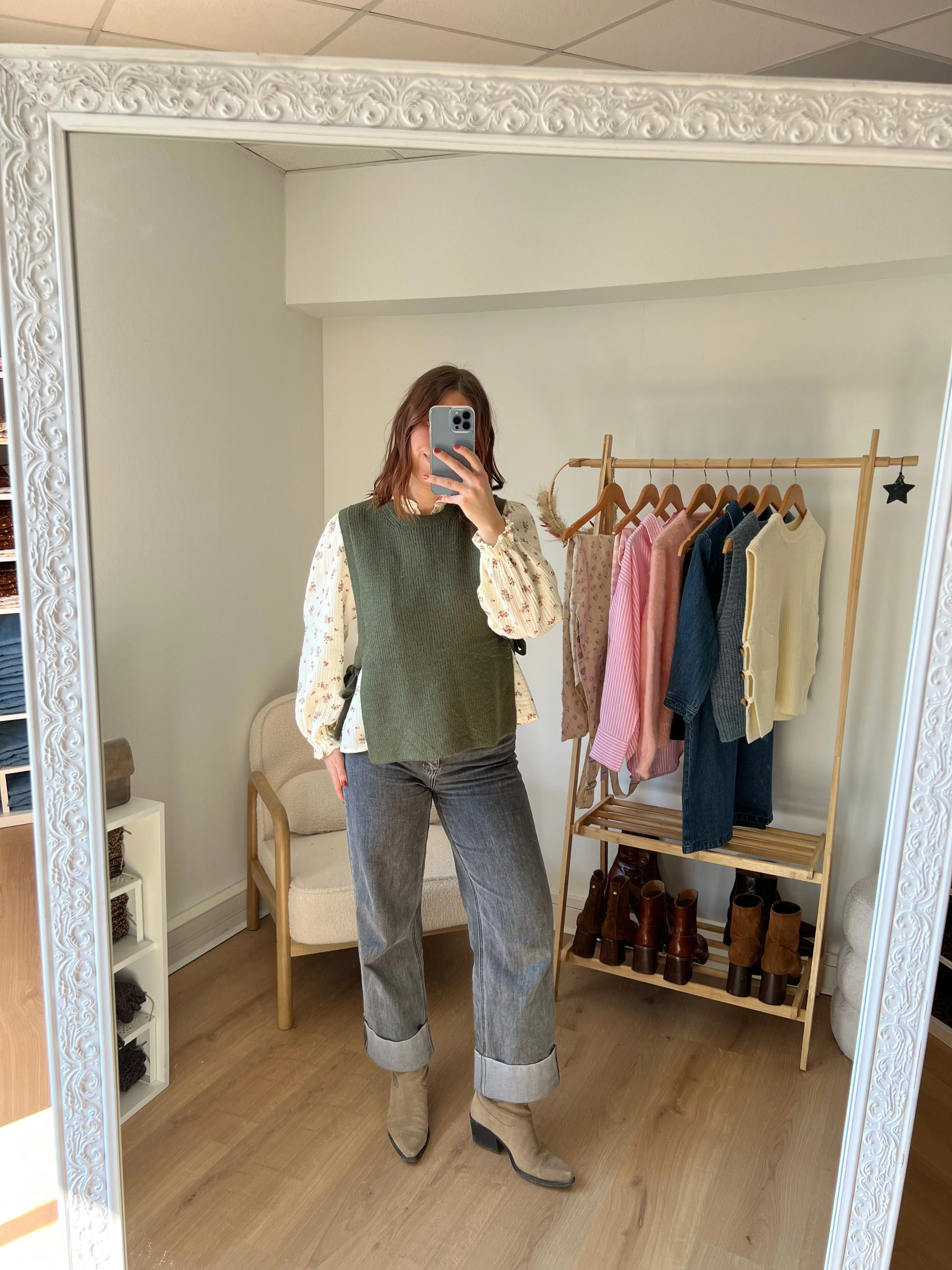 Pull Sans Manches À Nœuds Kaki Valentine - Image 8