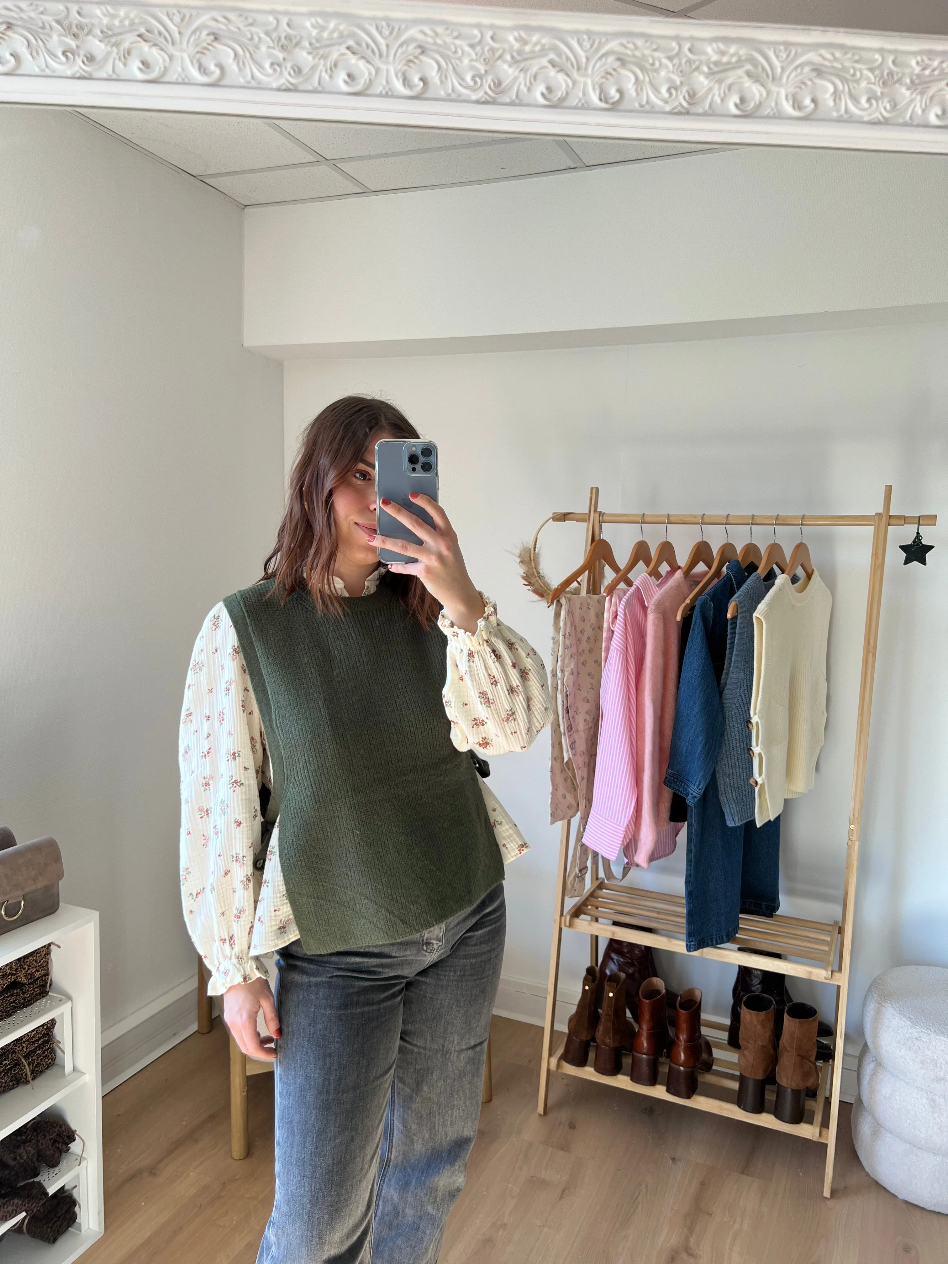 Pull Sans Manches À Nœuds Kaki Valentine - Image 9