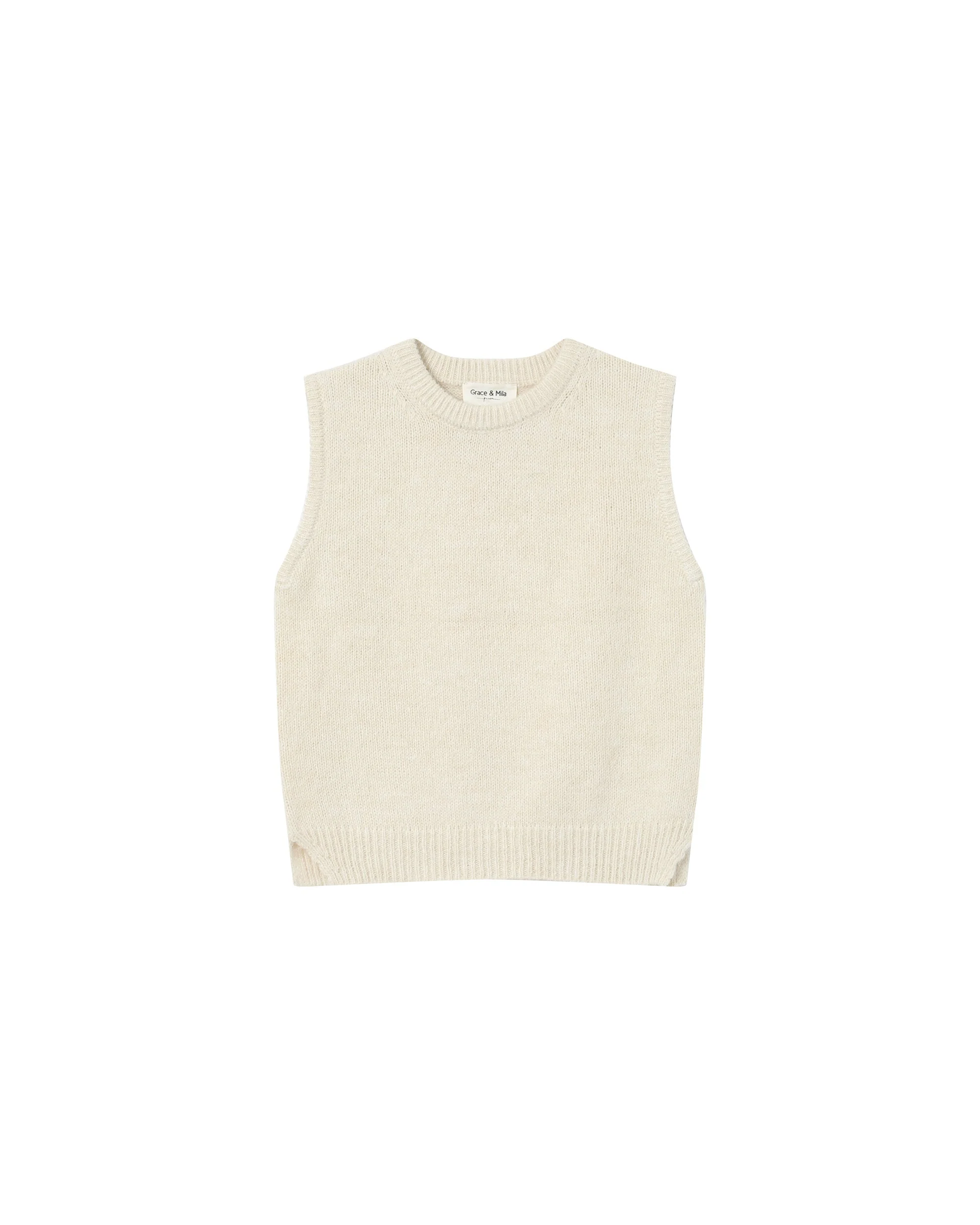 Pull Sans Manches Ecru Say - Image 5