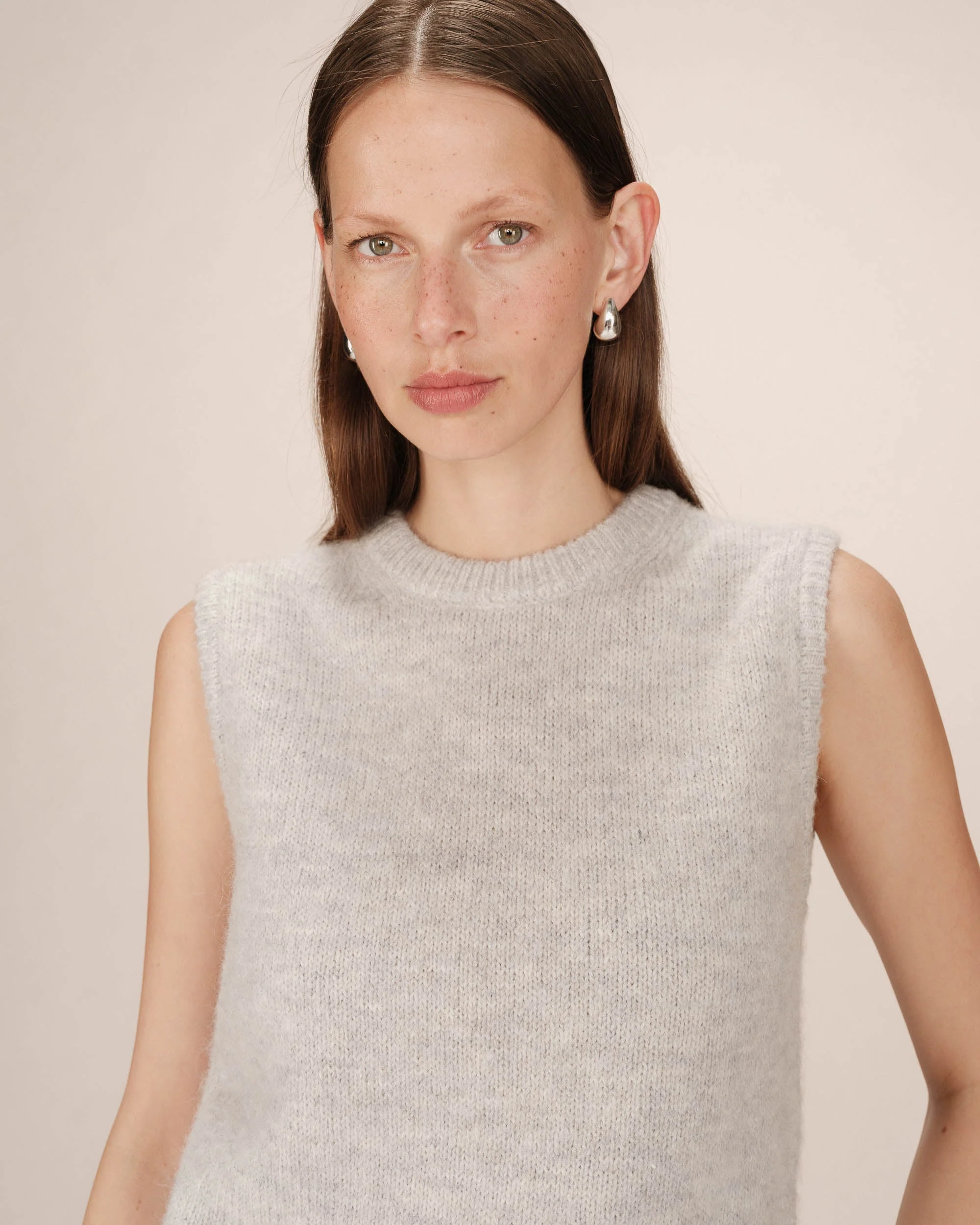 Pull Sans Manches Gris Say - Image 2