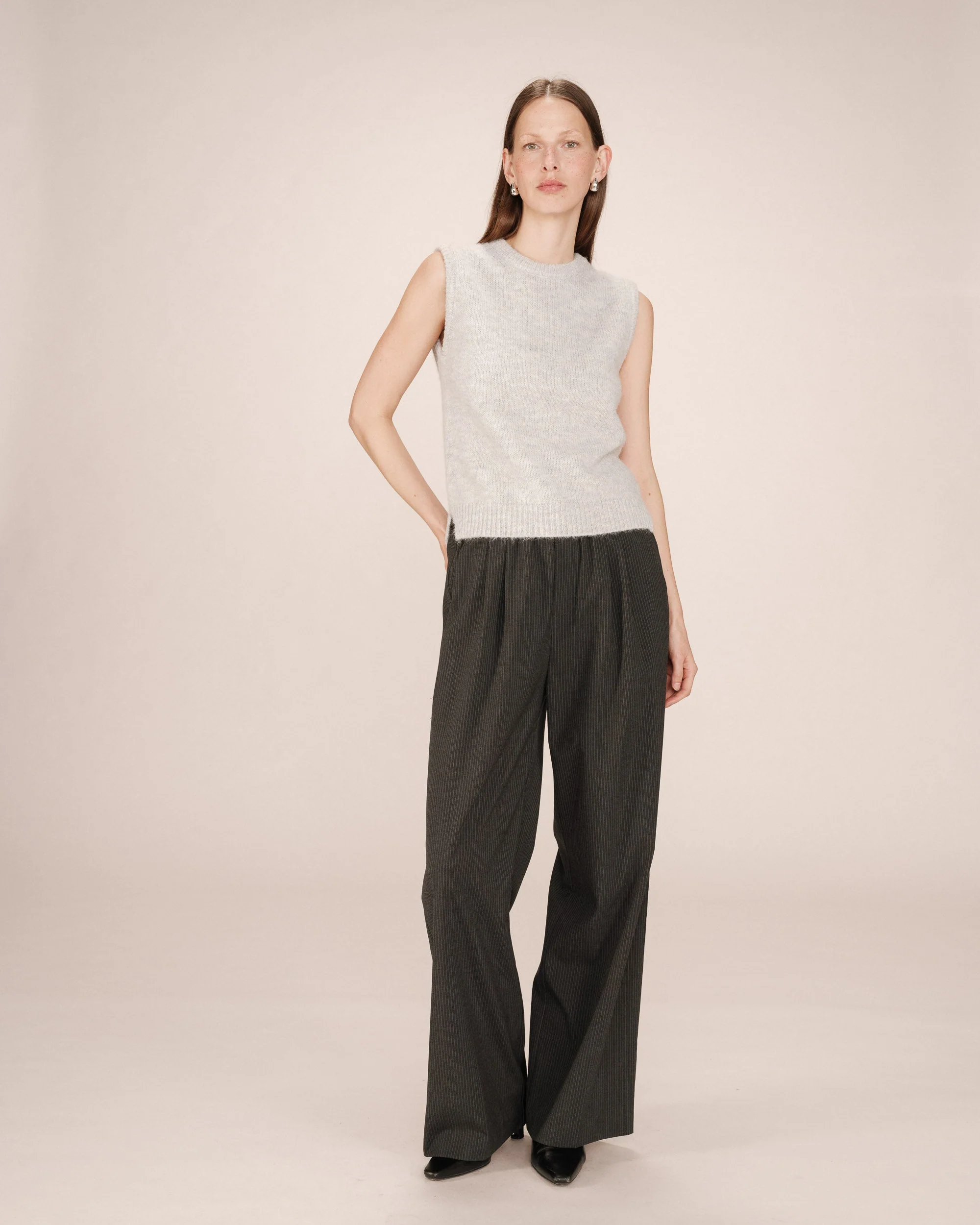 Pull Sans Manches Gris Say - Image 3