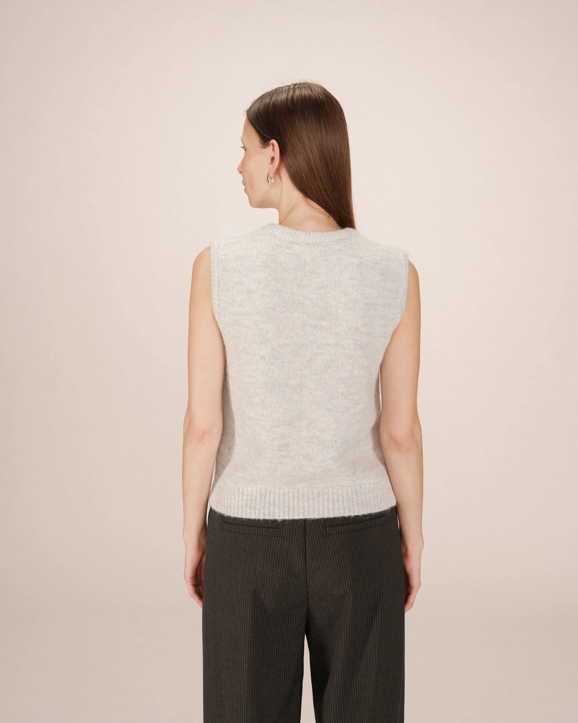 Pull Sans Manches Gris Say - Image 6