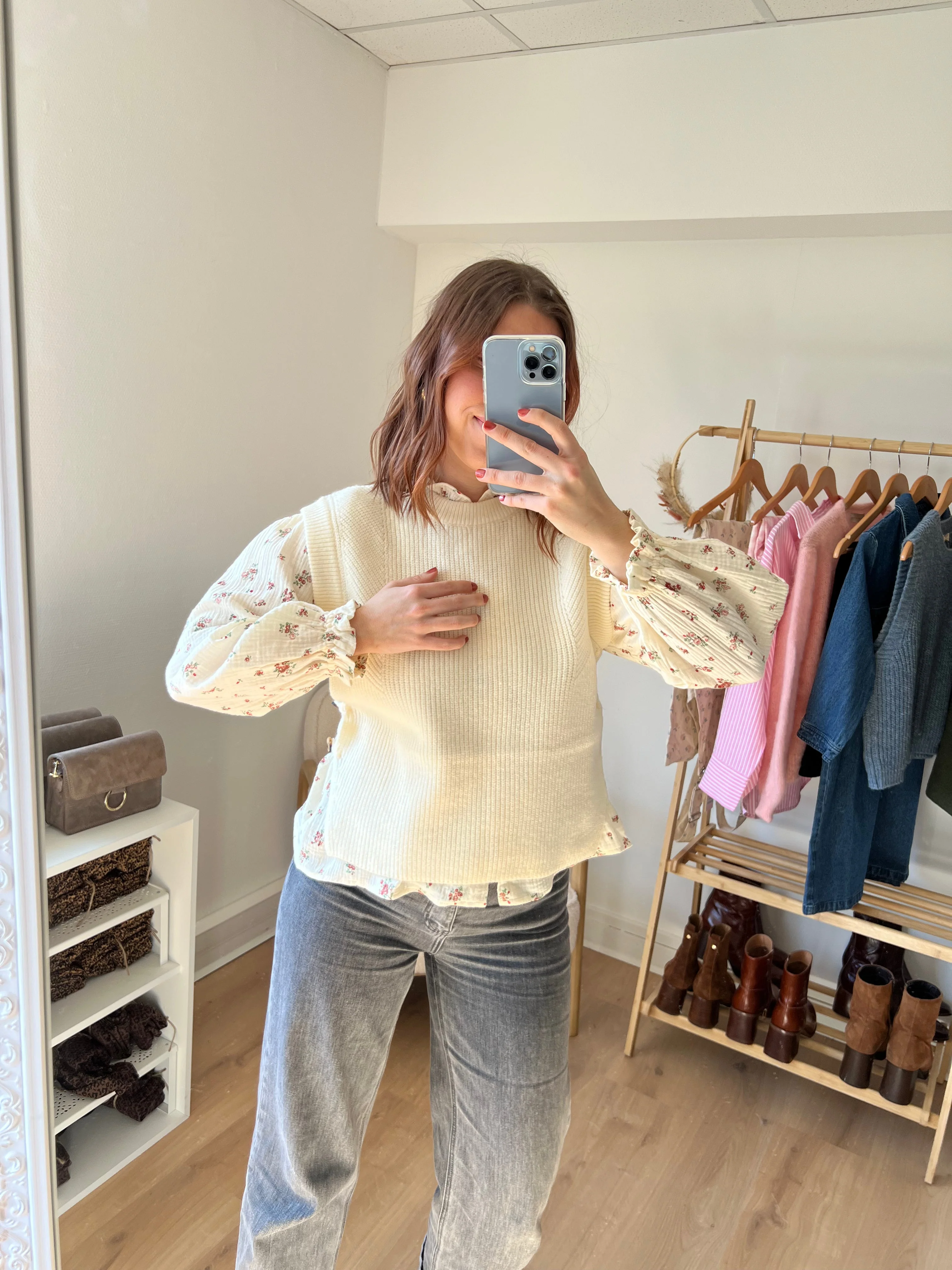 Pull Sans Manches Isaure - Écru - Image 5