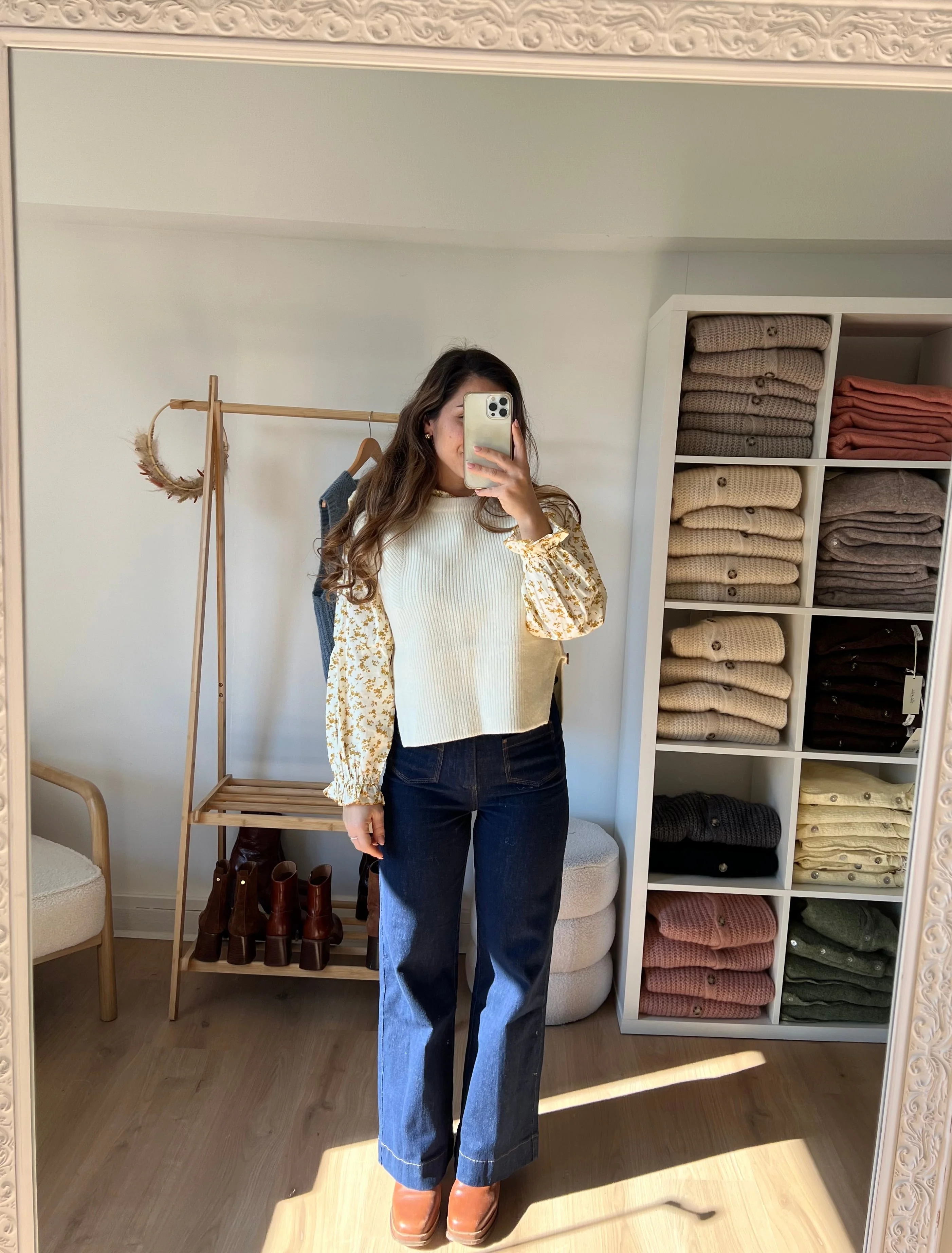 Pull Sans Manches Isaure - Écru - Image 7