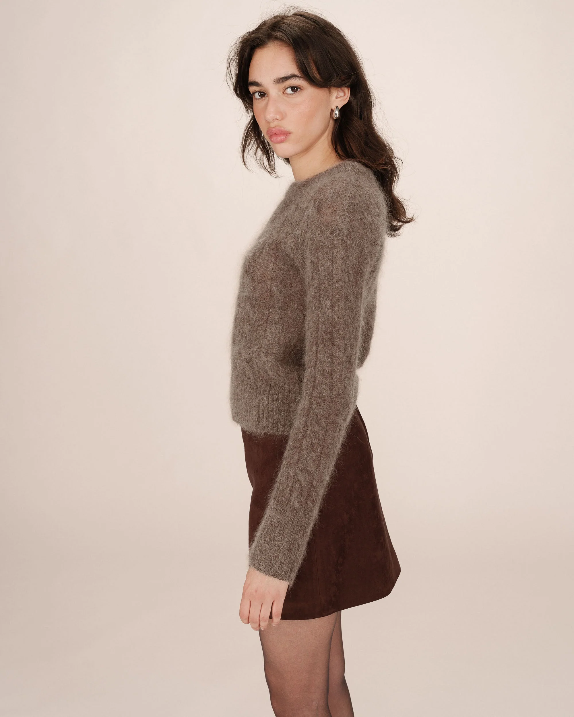 Pull Torsade Taupe Sabin - Image 2
