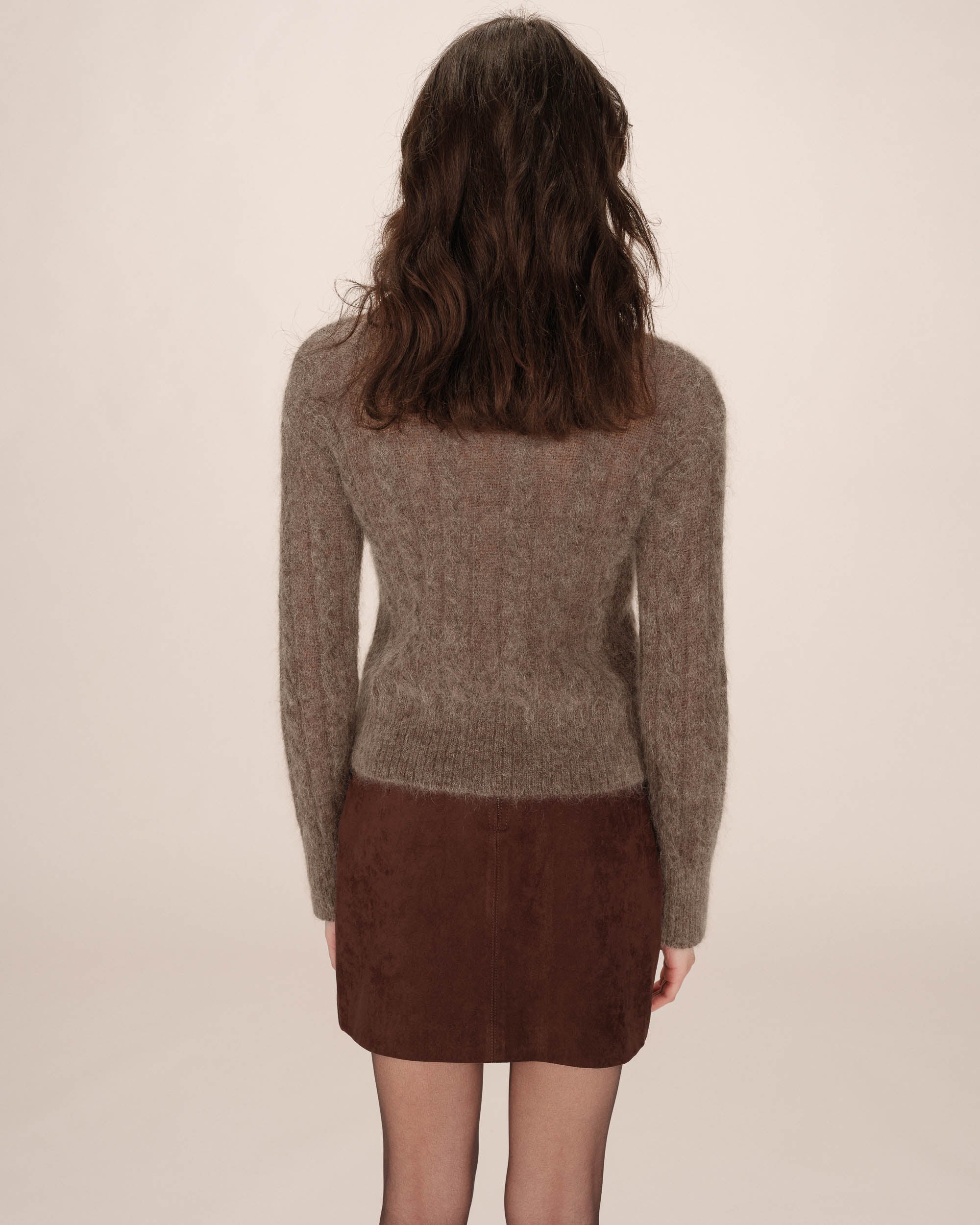 Pull Torsade Taupe Sabin - Image 4