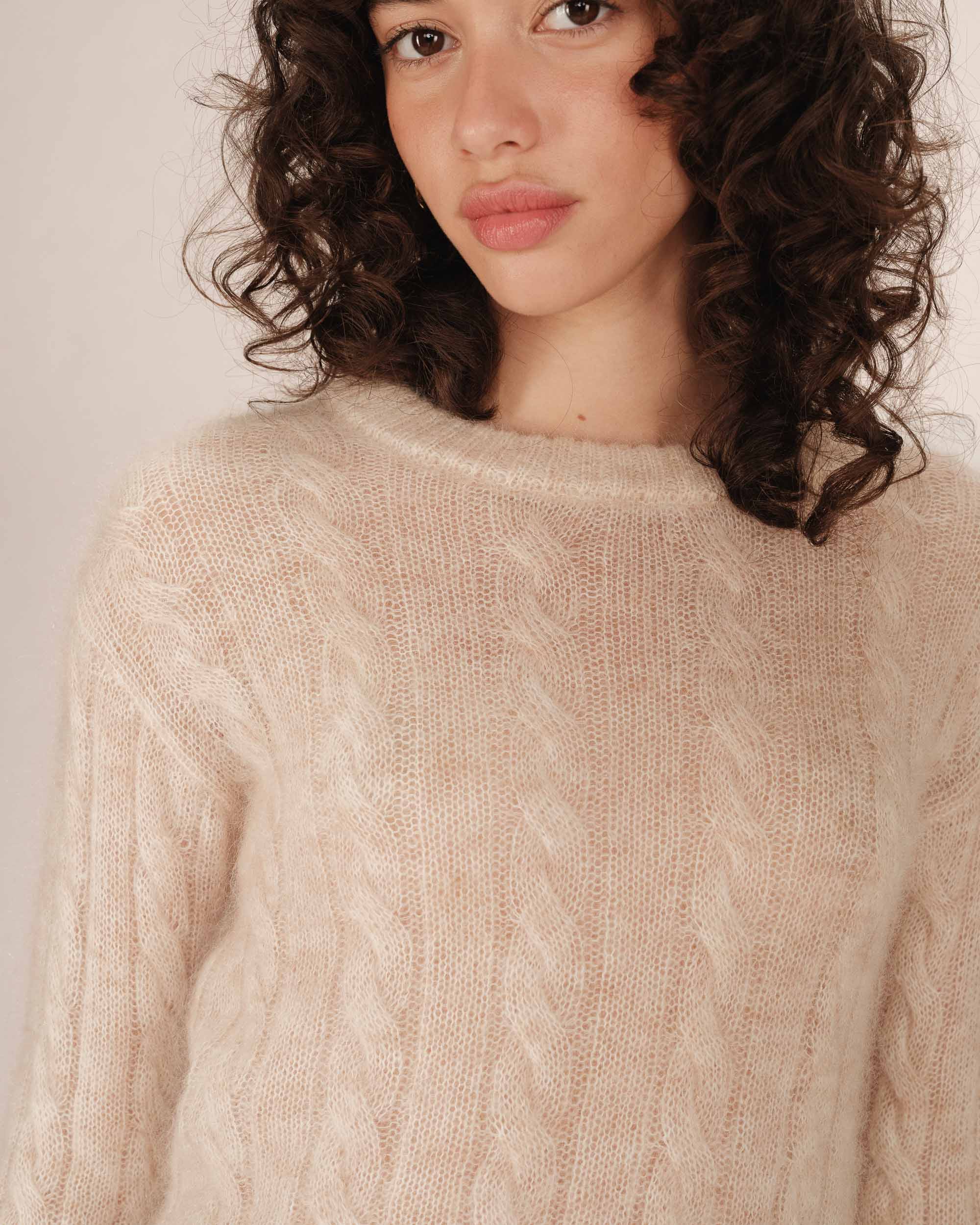 Pull Torsade Vanille Sabin - Image 2