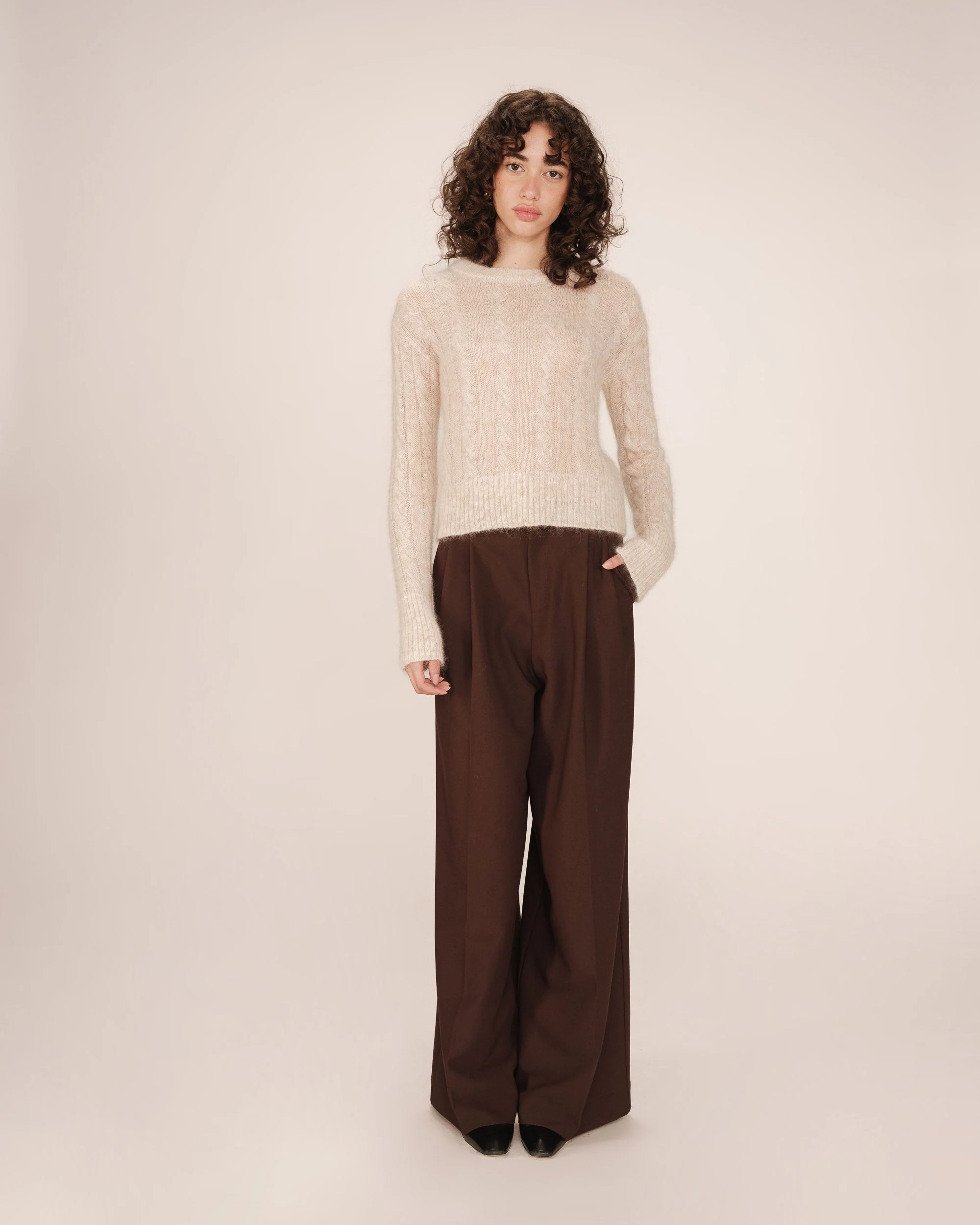 Pull Torsade Vanille Sabin - Image 3