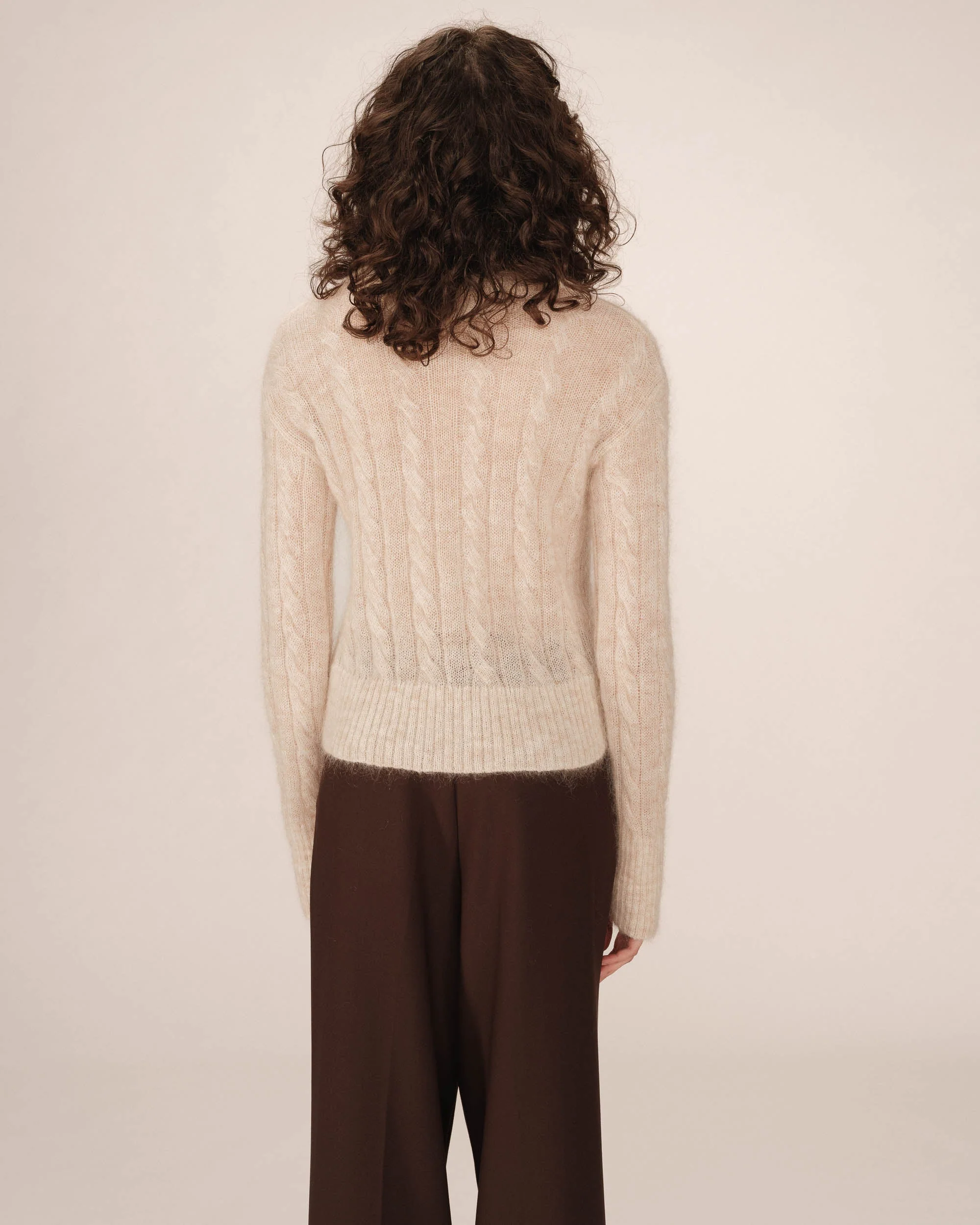 Pull Torsade Vanille Sabin - Image 5