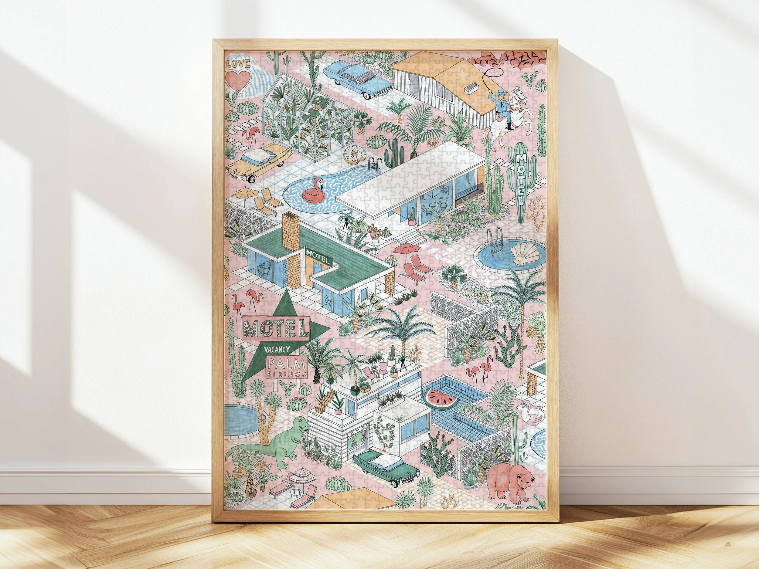 Puzzle 1000 Pièces - Palm Springs Par Jacqueline Colley - Image 2
