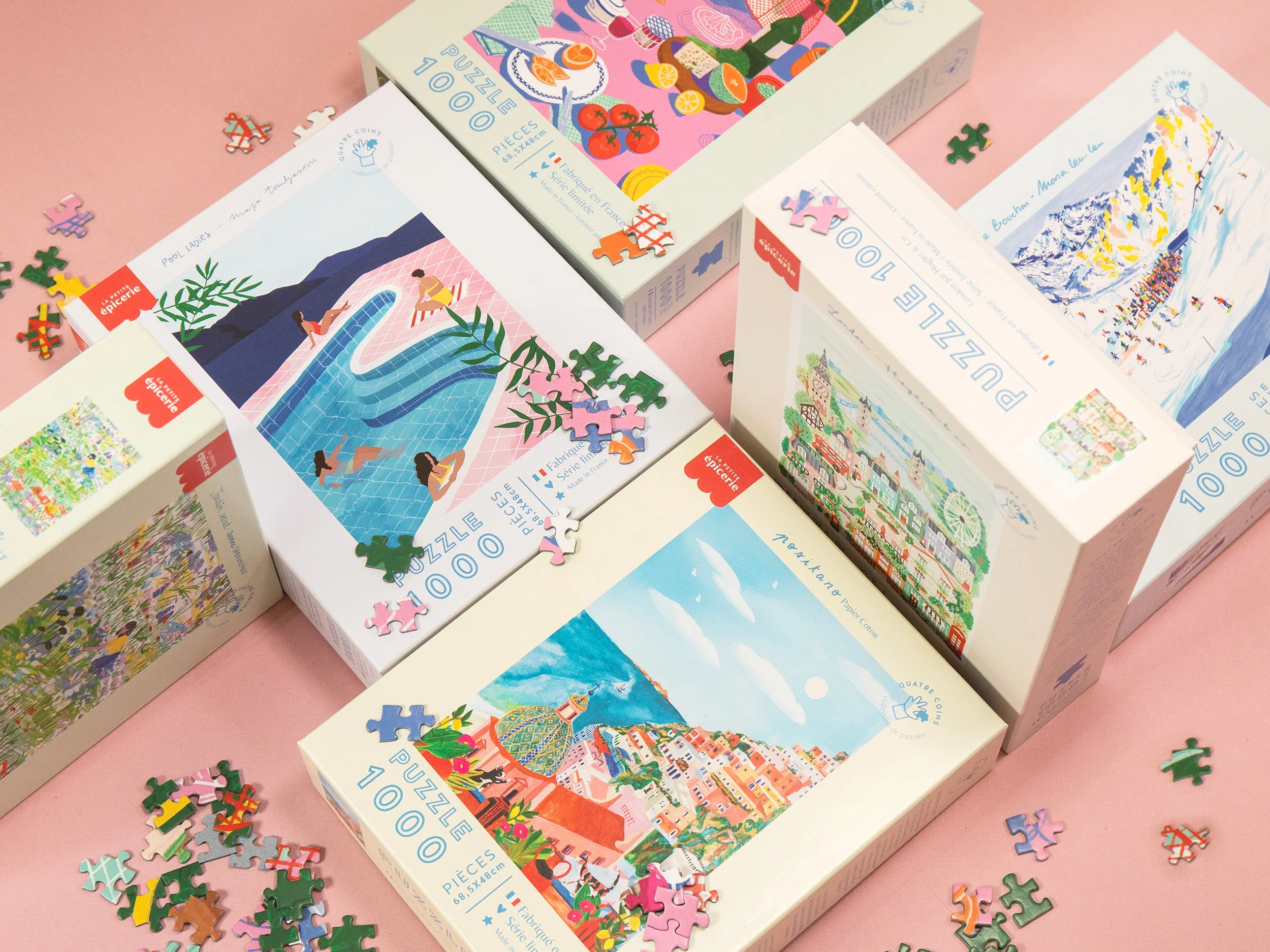 Puzzle 1000 Pièces - Positano Par Flore @Papier Coton - Image 4