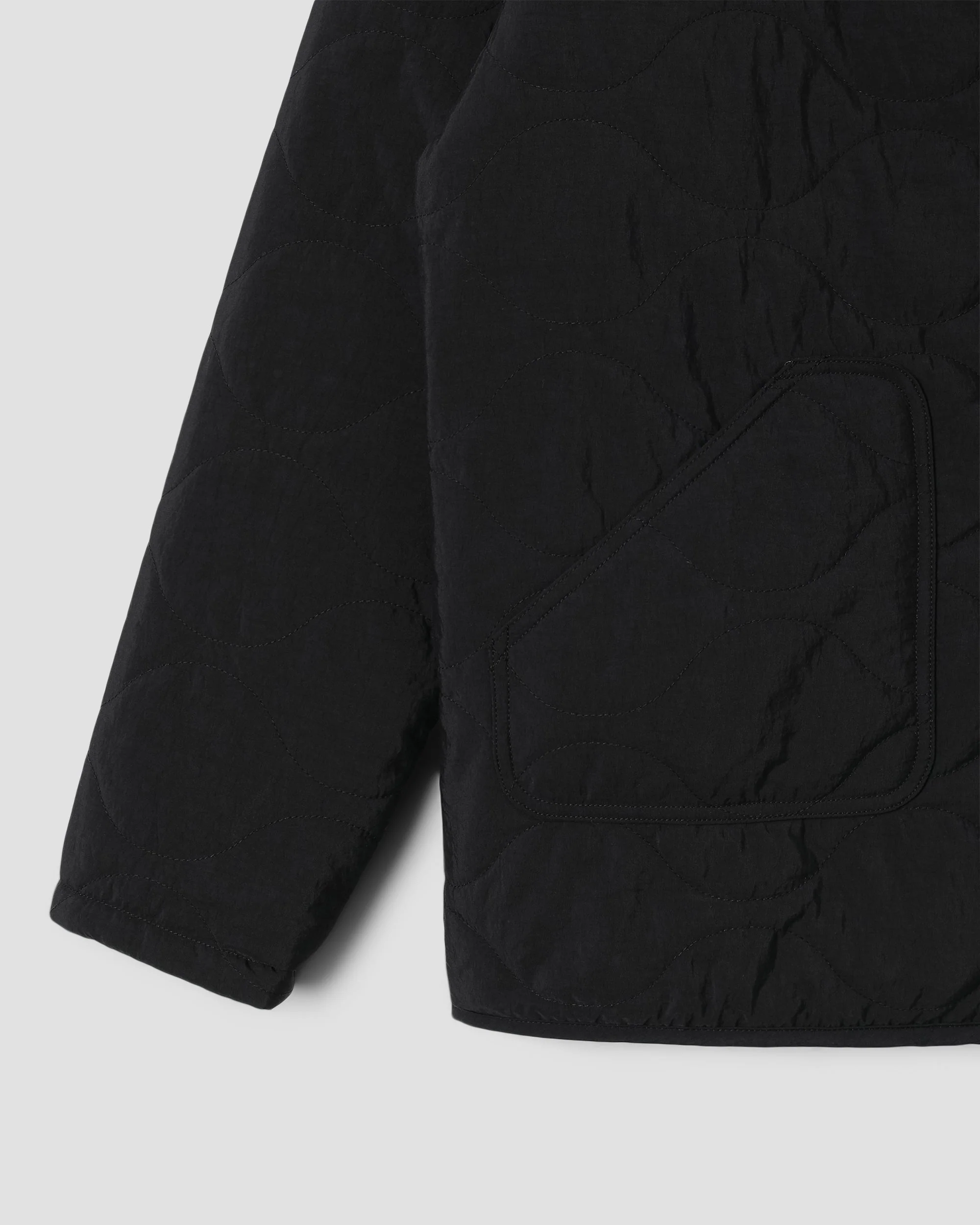 Quilted Liner Jacket - Black - Image 5
