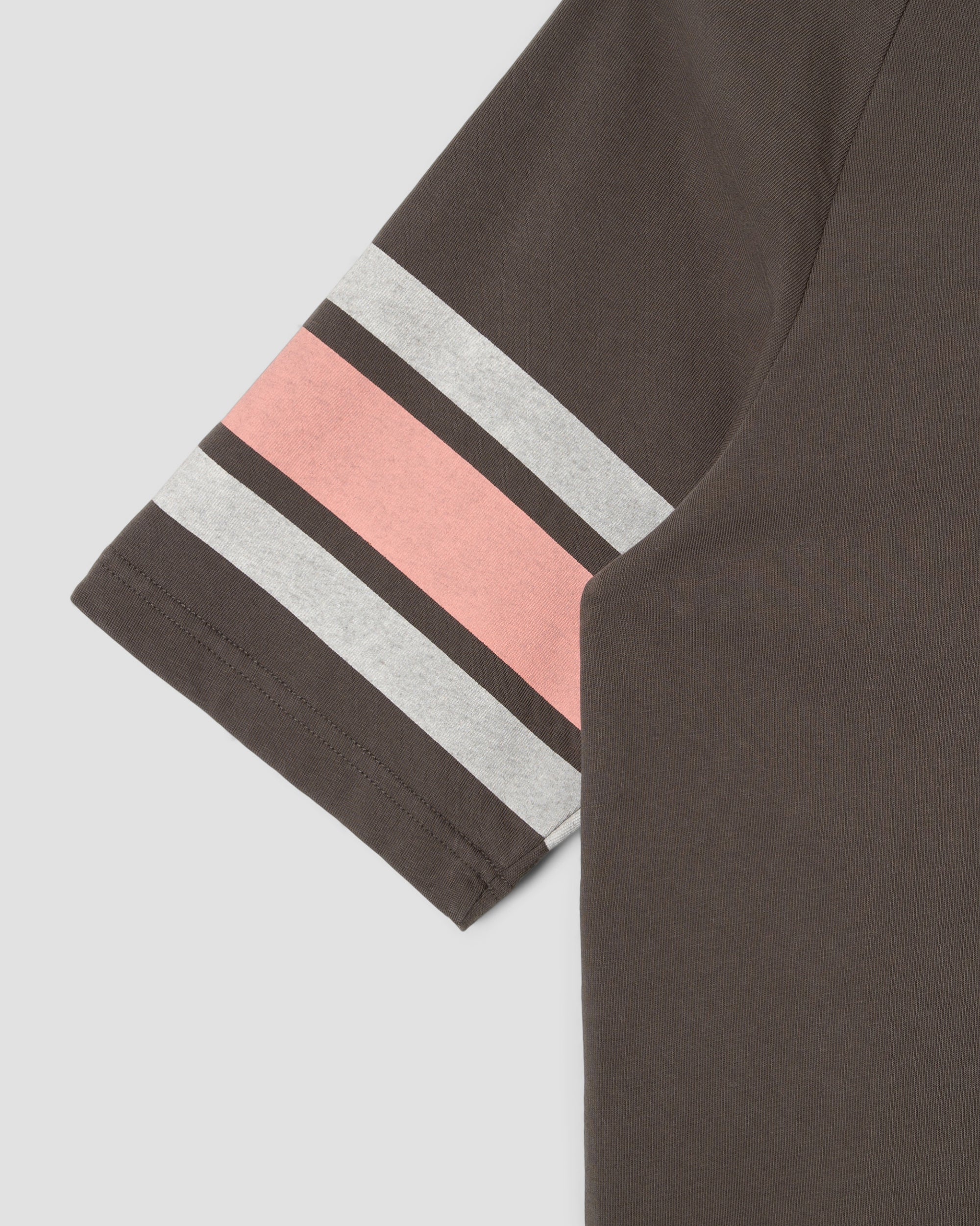 Raglan Stripe Tee - Washed Black - Image 4
