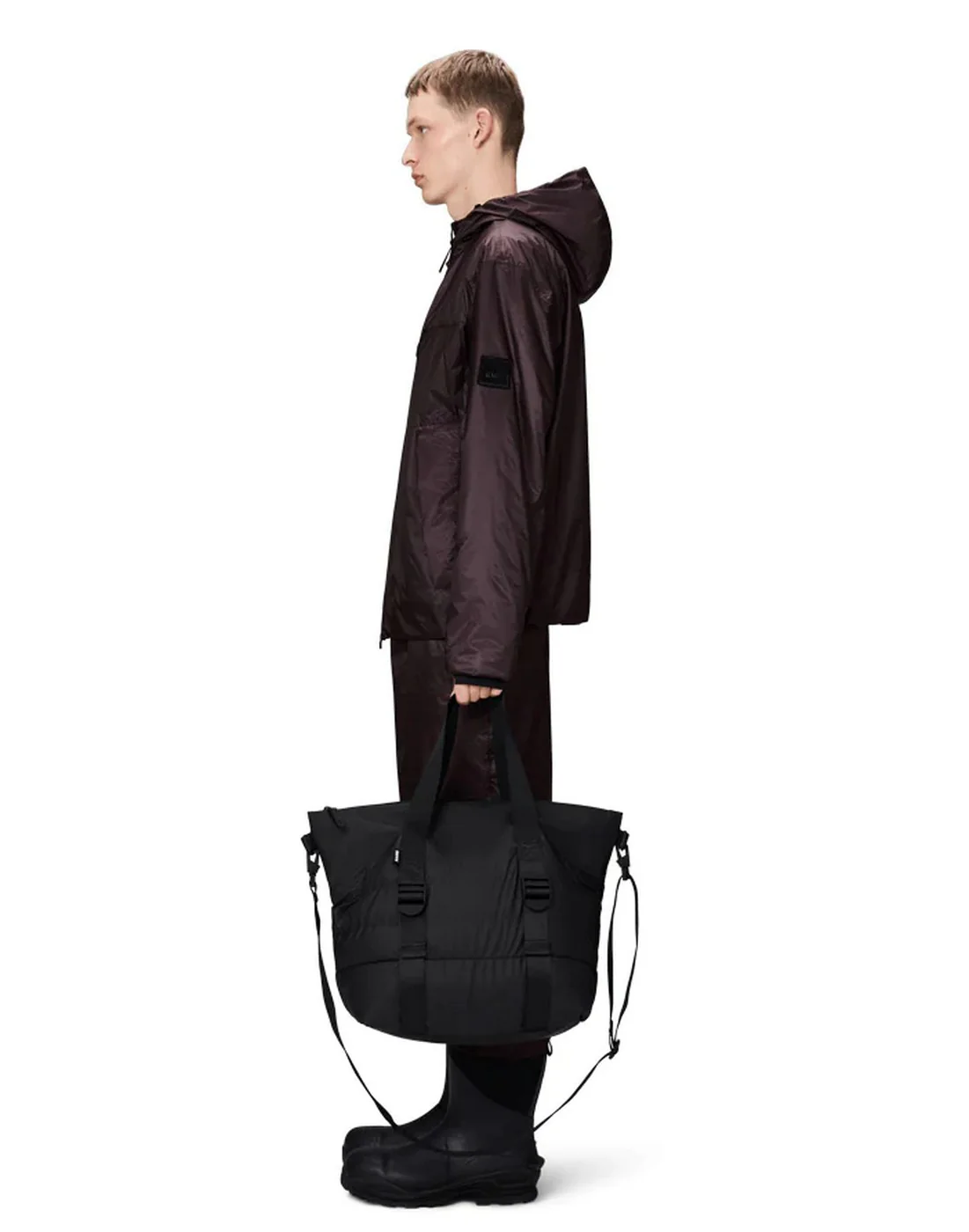 Sac Puffer Mix Tote Mini W3 Black - Mixte - Image 2