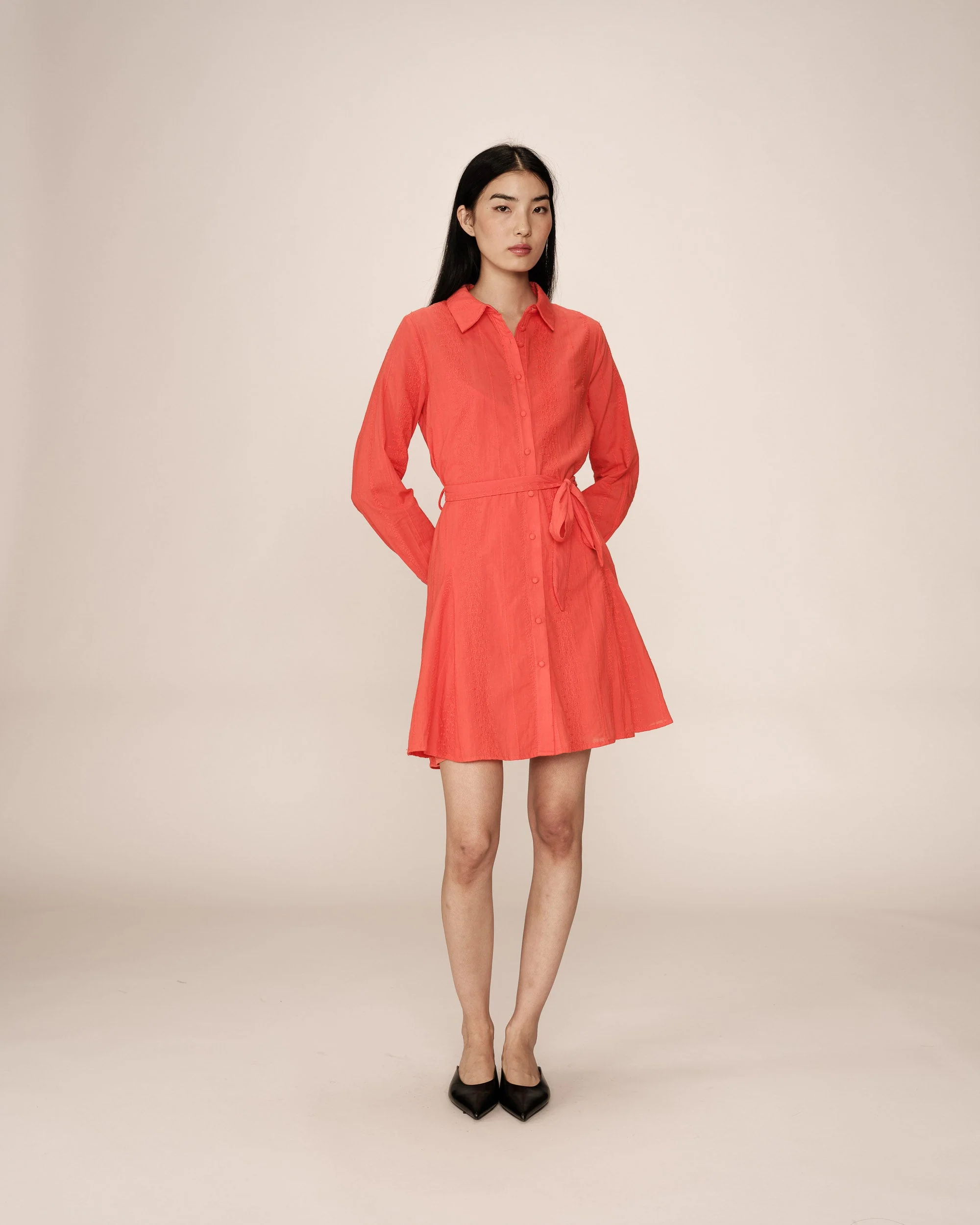 Robe Courte Praline - Rouge - Image 3