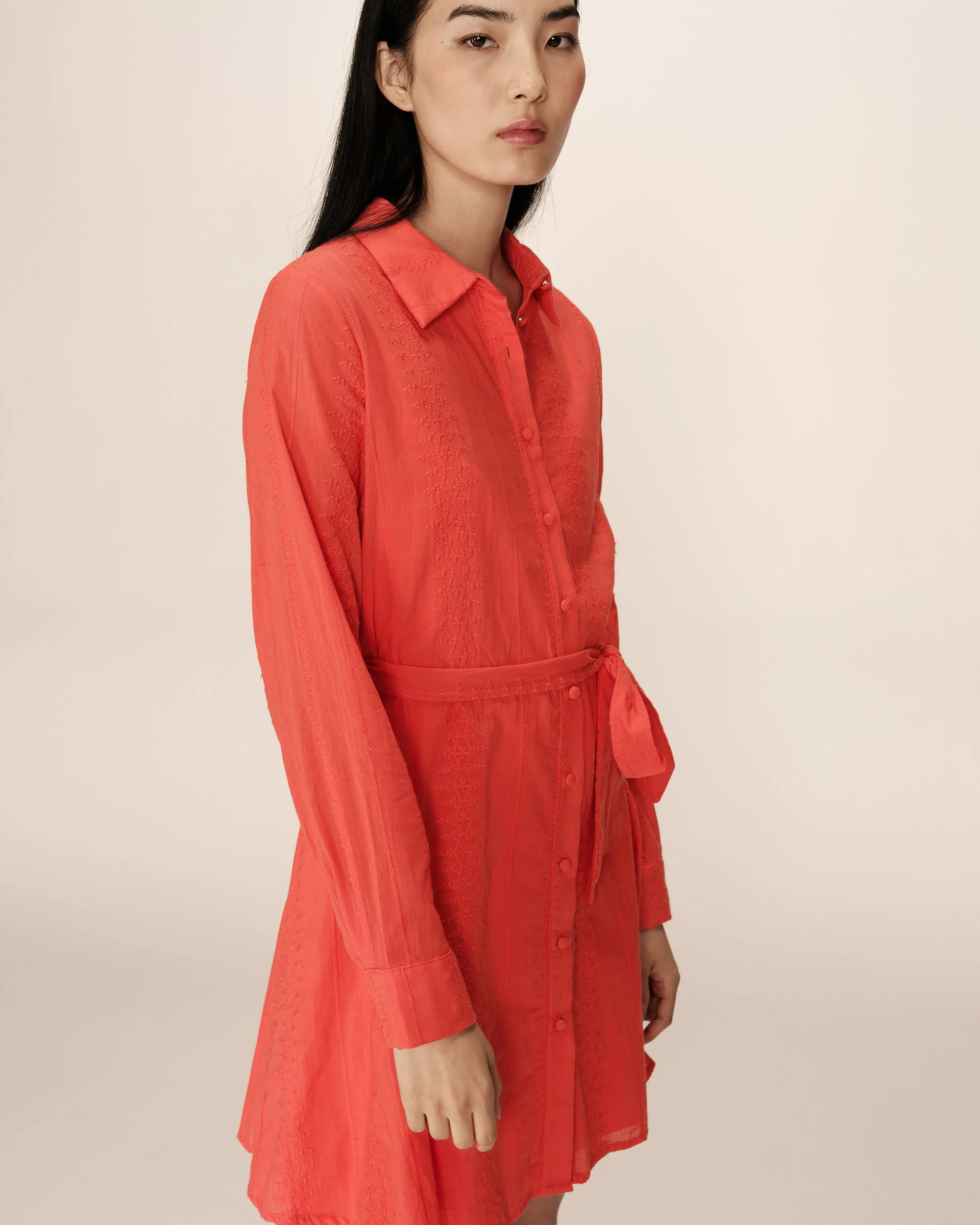 Robe Courte Praline - Rouge - Image 4