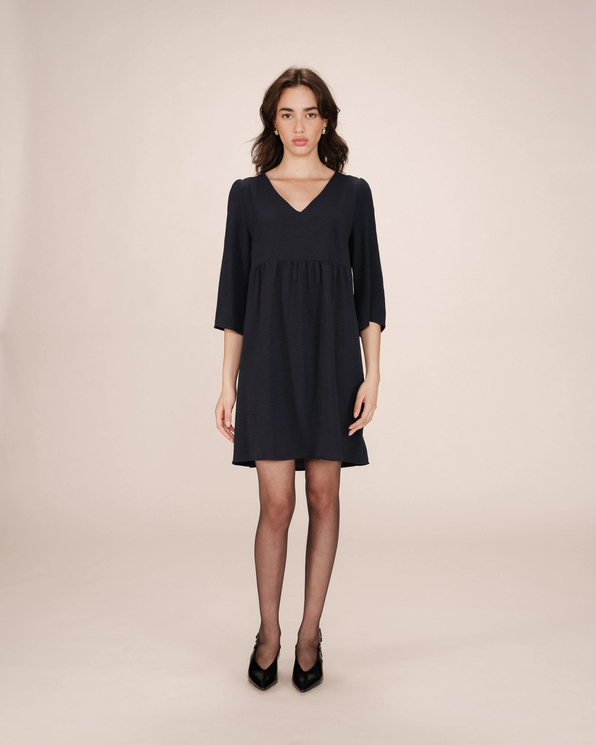 Robe Courte Babydoll Marine Susana - Image 4