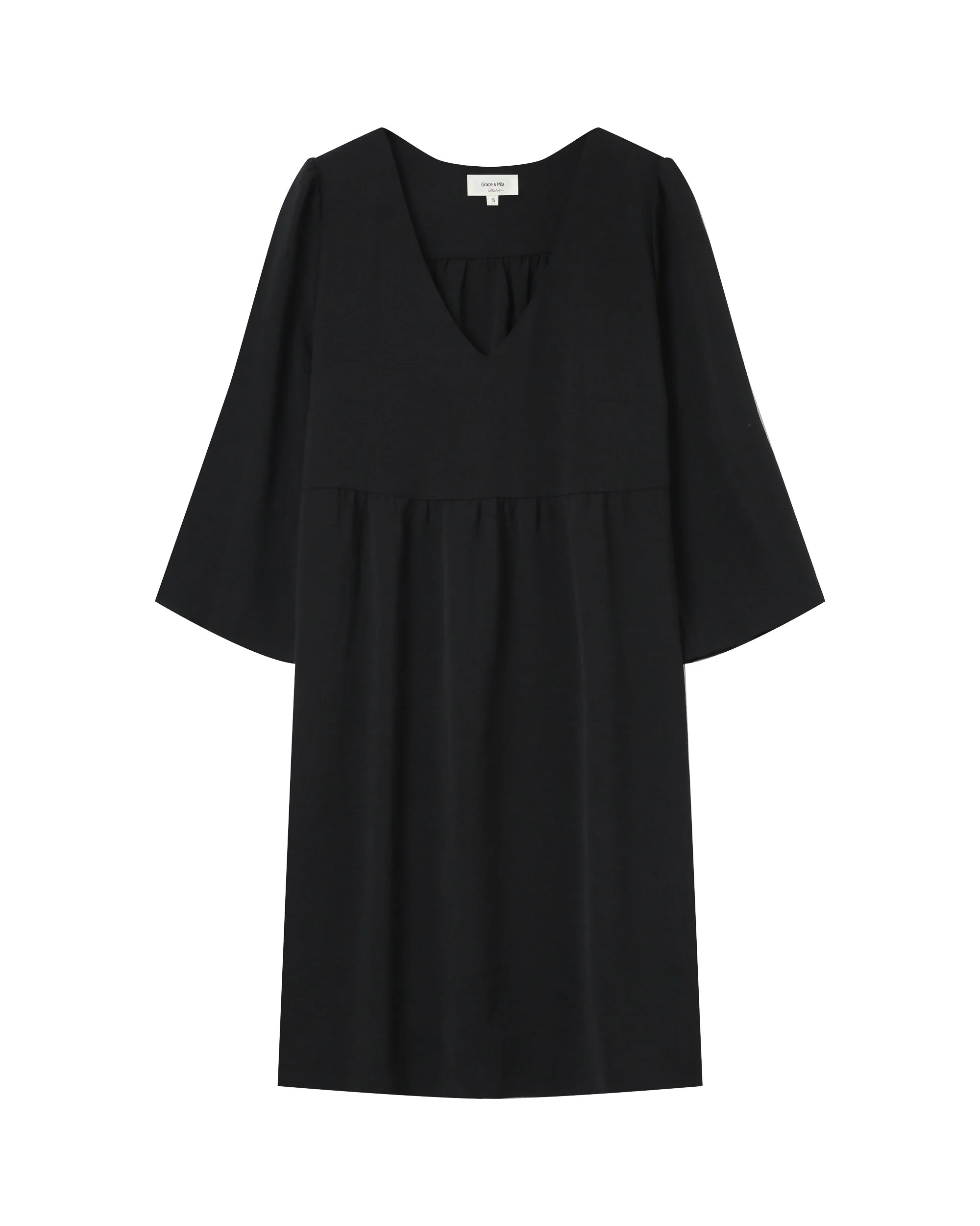 Robe Courte Babydoll Noir Susana - Image 6