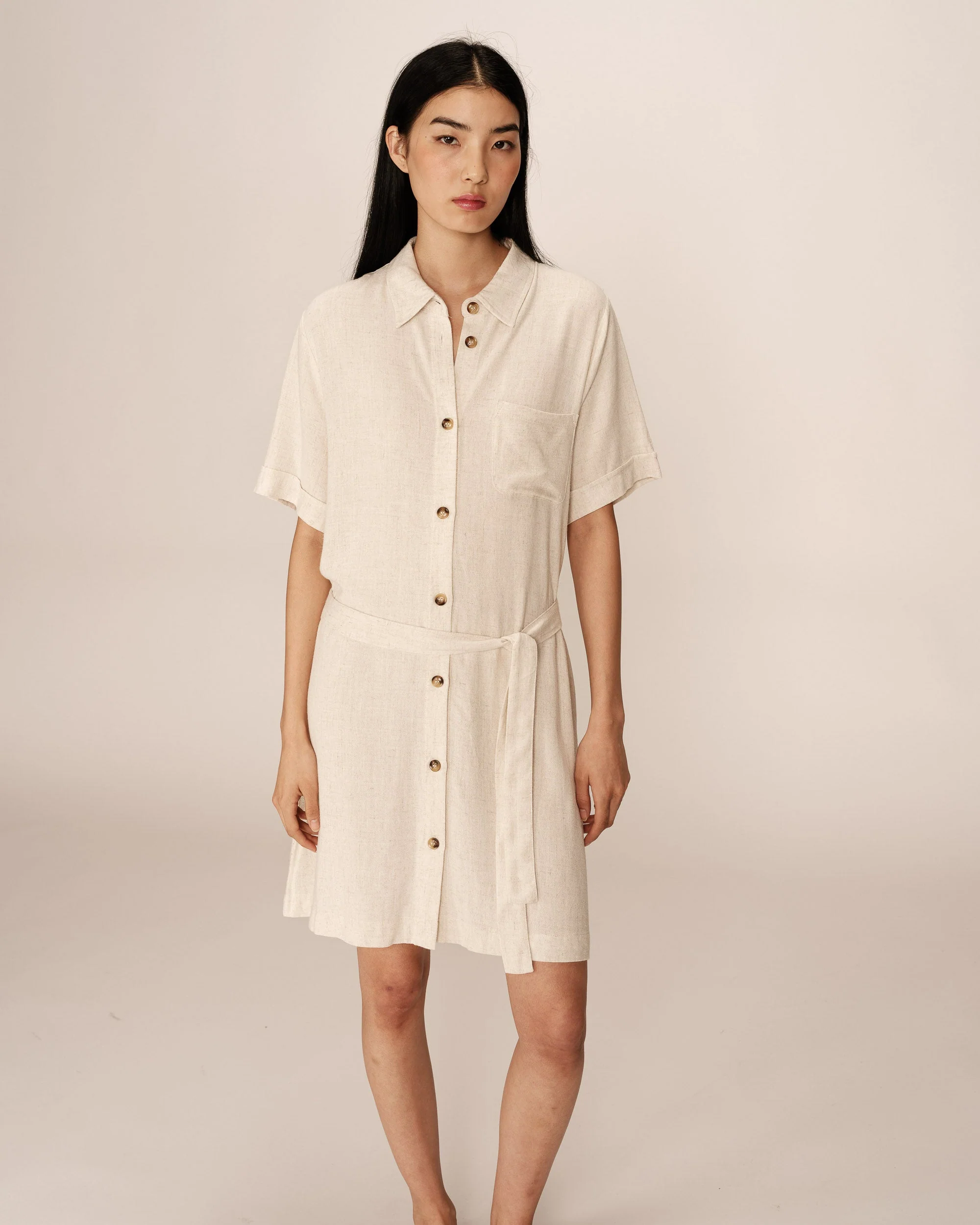 Robe Courte Paquita - Beige - Image 2