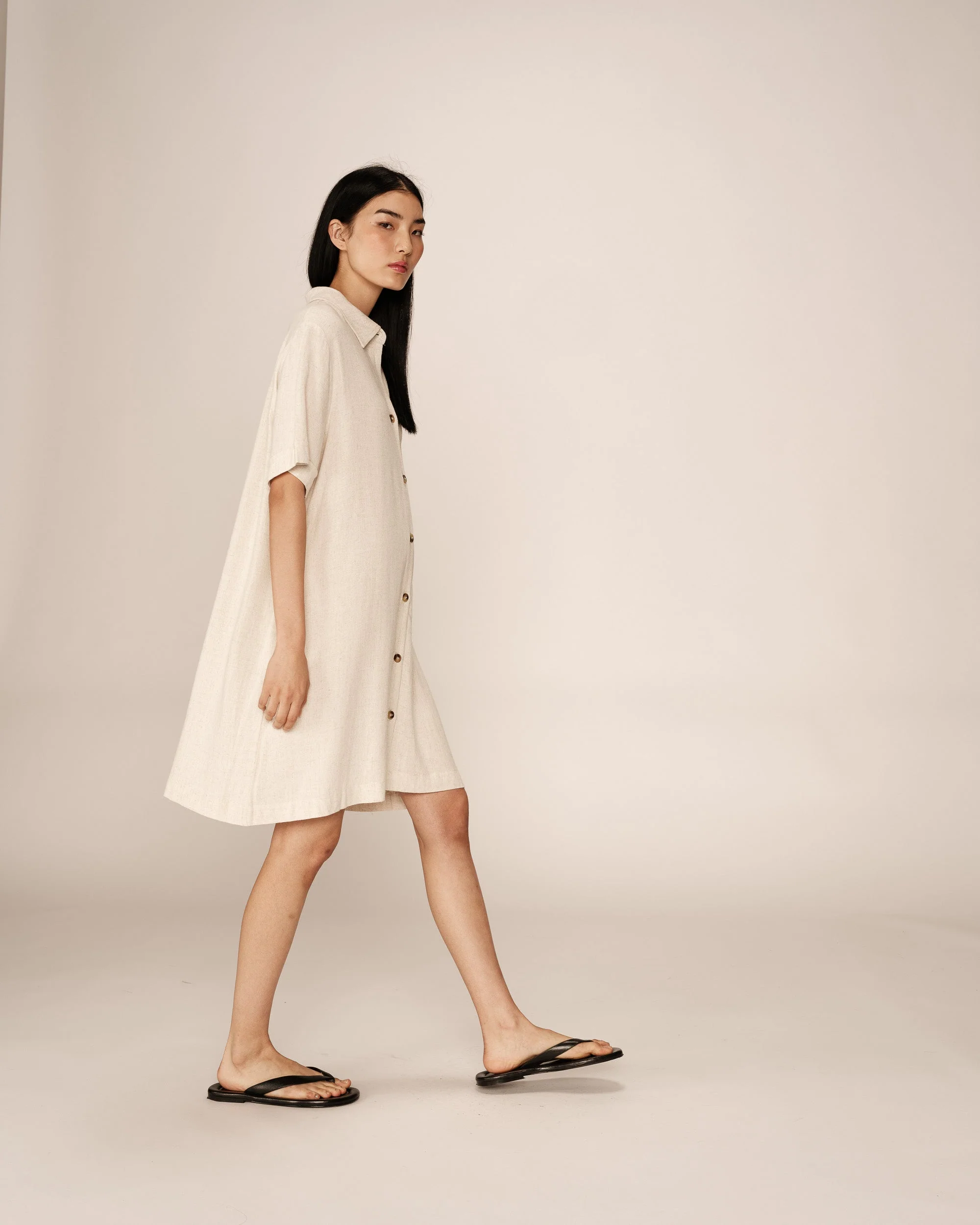 Robe Courte Paquita - Beige - Image 4